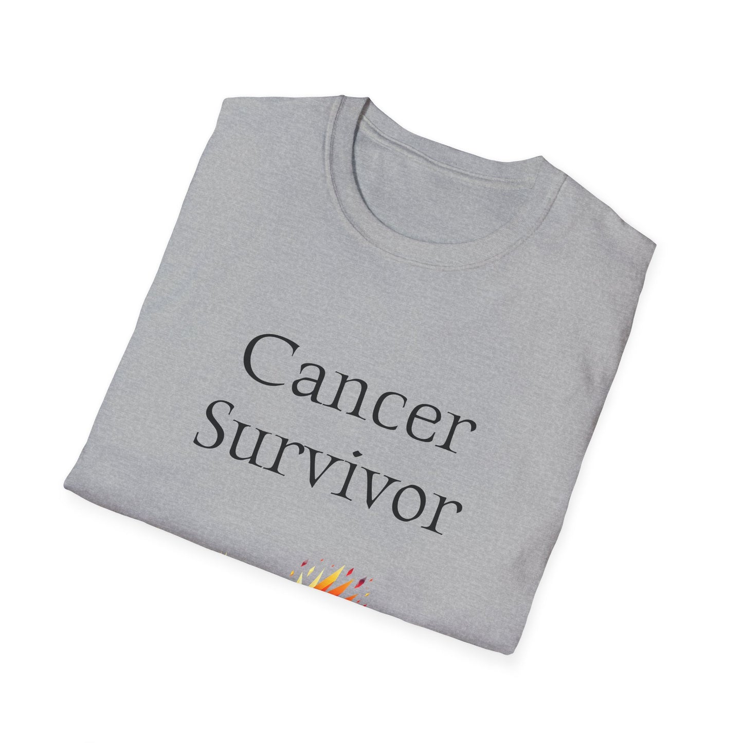 Cancer Survivor Unisex Softstyle T-Shirt - Empowering Graphic Tee for Mental Health Awareness