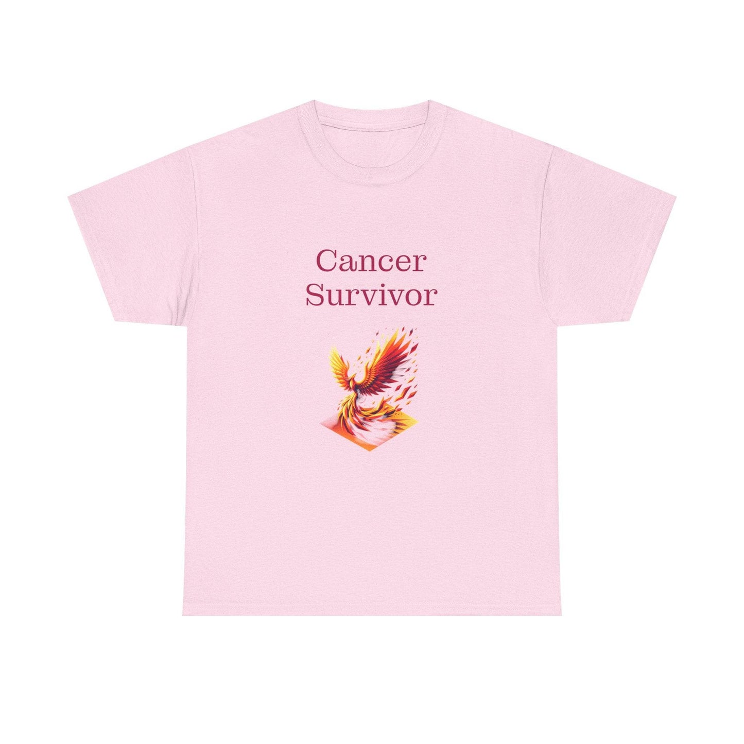 Cancer Survivor Unisex Heavy Cotton Tee - Inspirational Battle T-Shirt - The Dreamer's Bookshop.