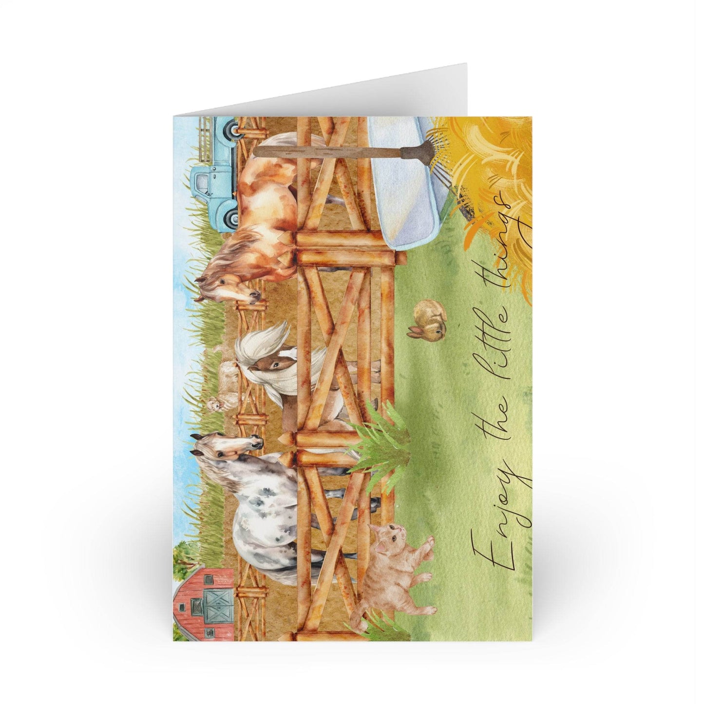 The Dreamer's Bookshop "Horse stable" Enjoy the Little Things Card - The Dreamer's Bookshop.