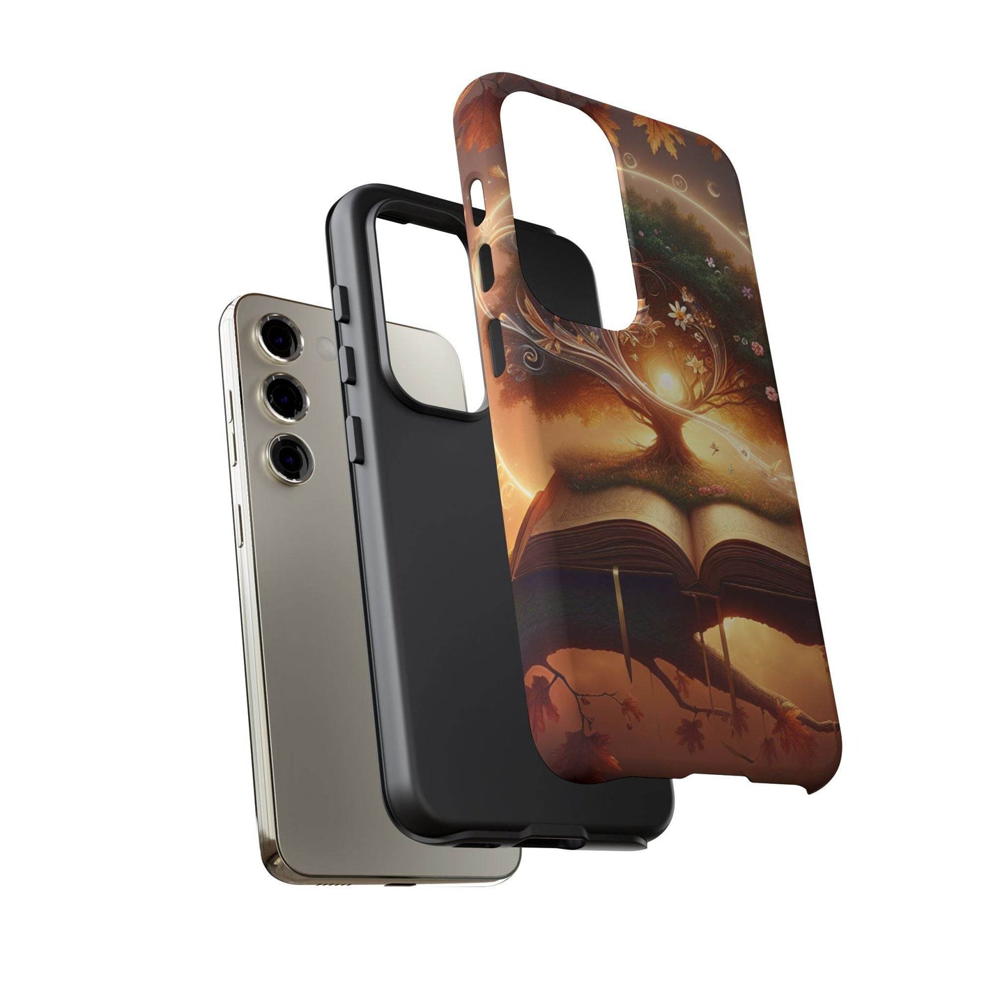 Nature-Inspired iPhone & Samsung Phone Case with Tree of Life Design - The Dreamer's Bookshop.