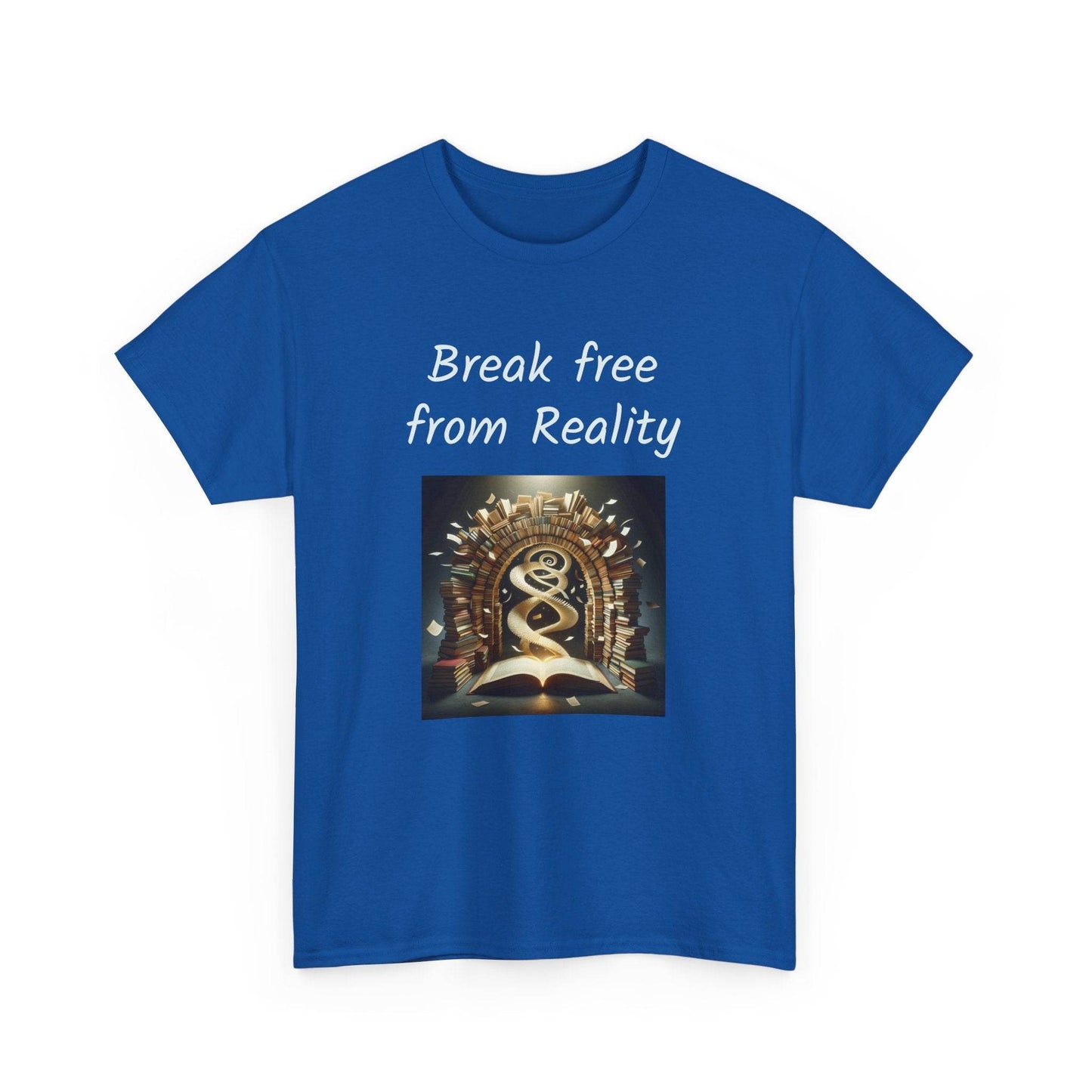 Break Free - Graphic Tee - Unisex Heavy Cotton T-Shirt - Book Lovers - The Dreamer's Bookshop.