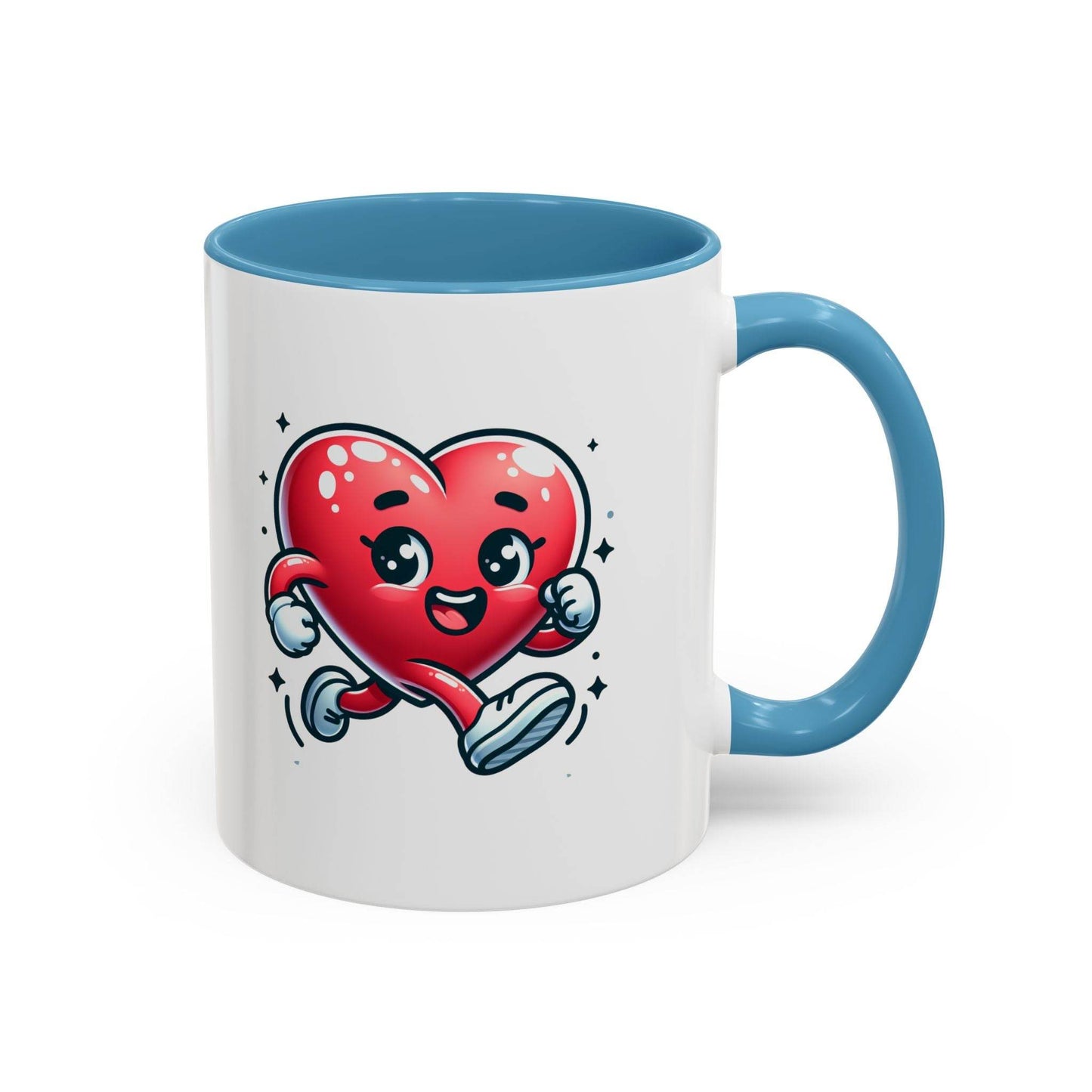 Cute Heart Character Coffee Mug - 11 & 15oz - The Dreamer's Bookshop.