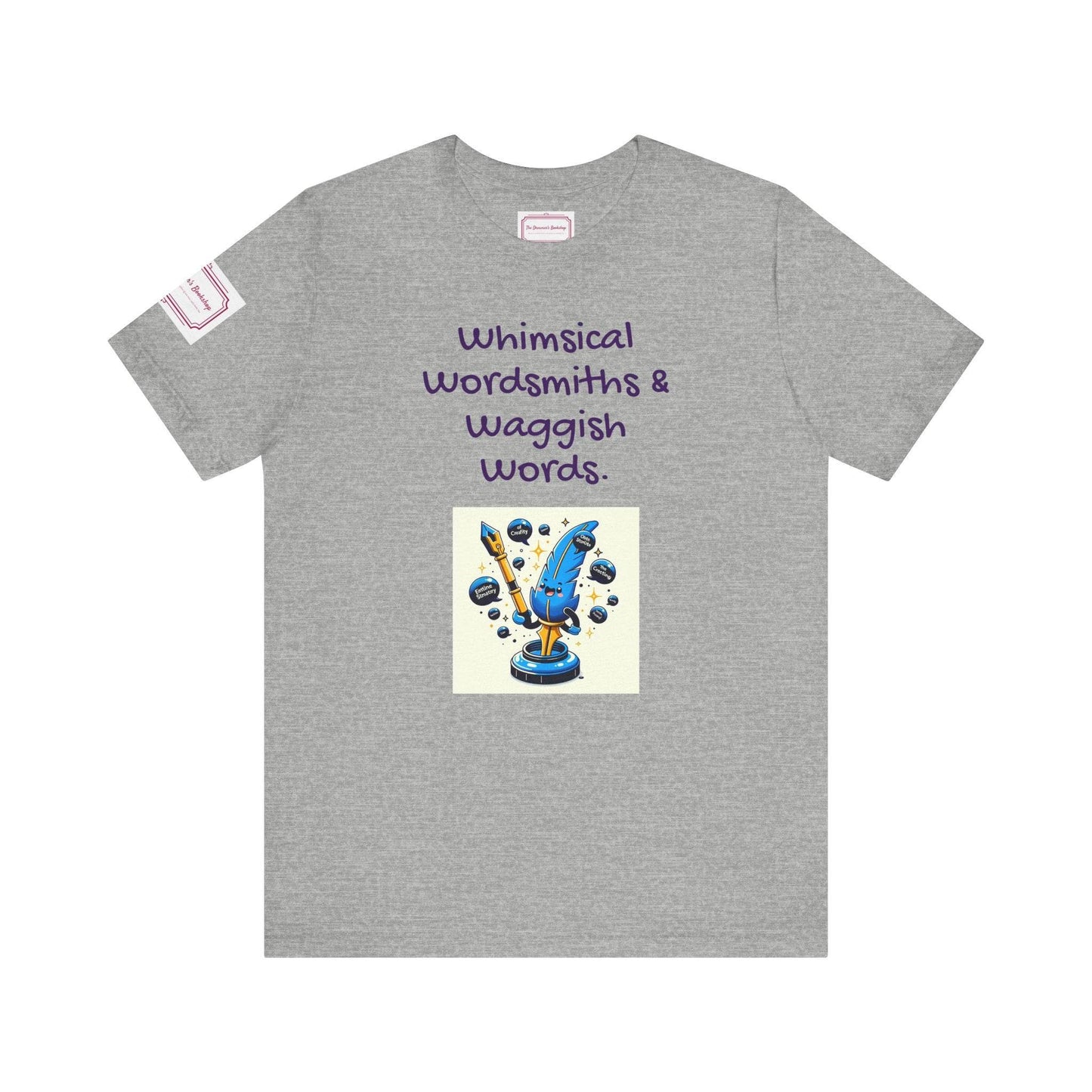 Whimsical Wordsmiths Tee - Fun Short Sleeve Shirt for Writers & Book Lovers - The Dreamer's Bookshop.