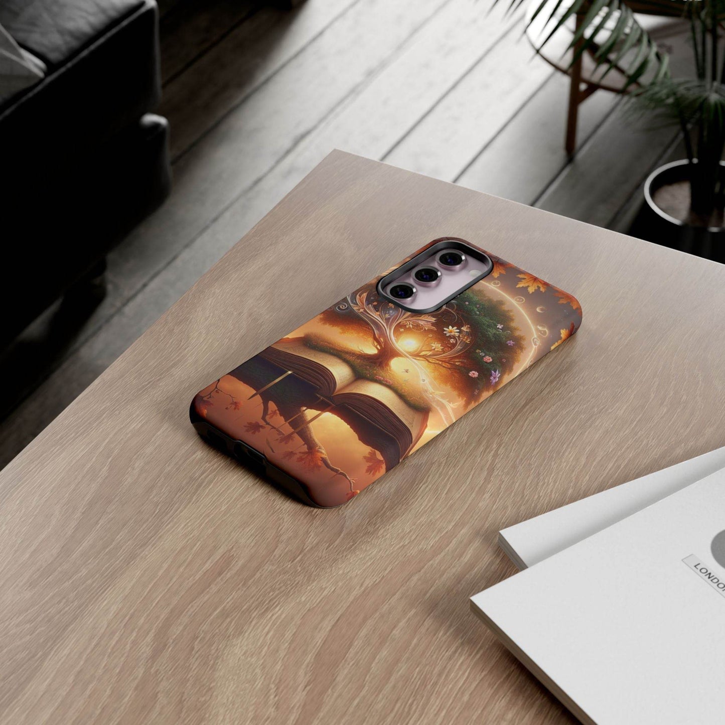 Nature-Inspired iPhone & Samsung Phone Case with Tree of Life Design - The Dreamer's Bookshop.