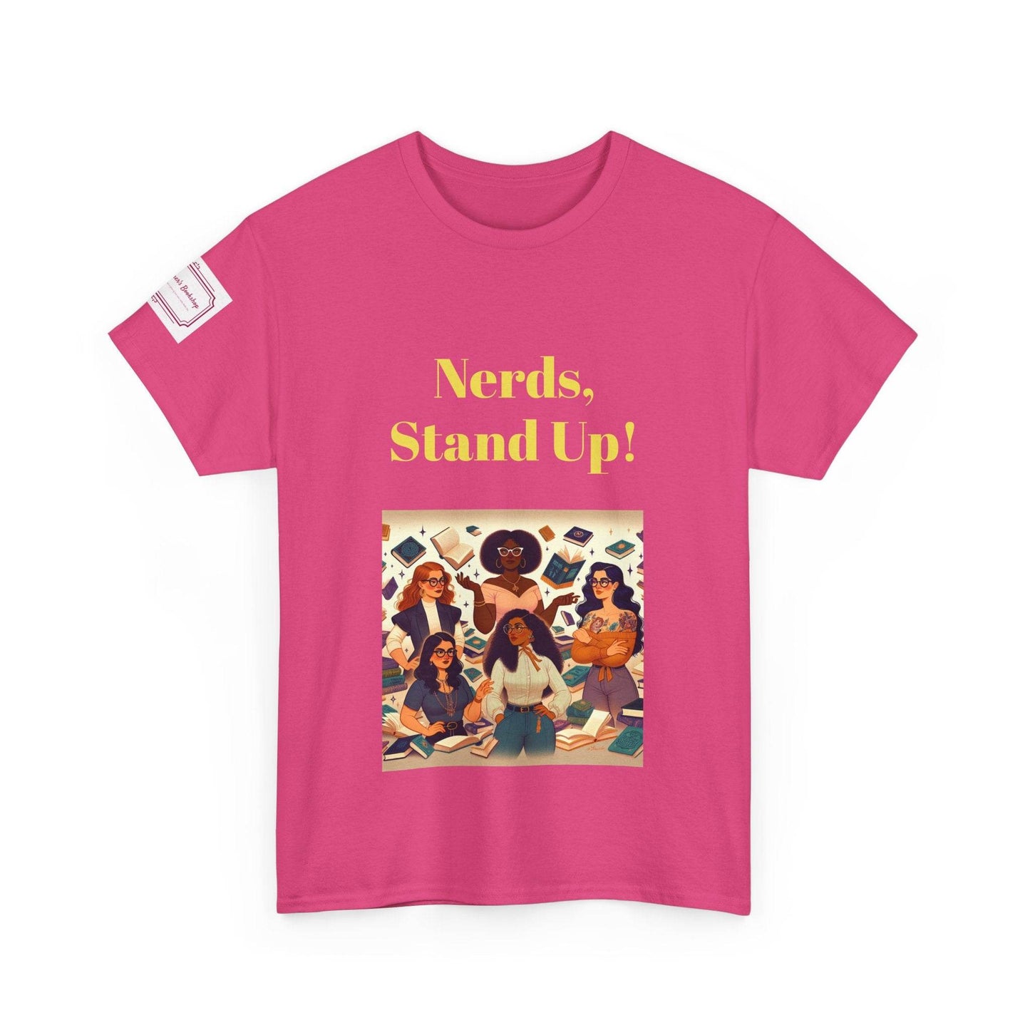 Nerds Stand Up - Unisex Heavy Cotton Tee - Book Lovers - The Dreamer's Bookshop.