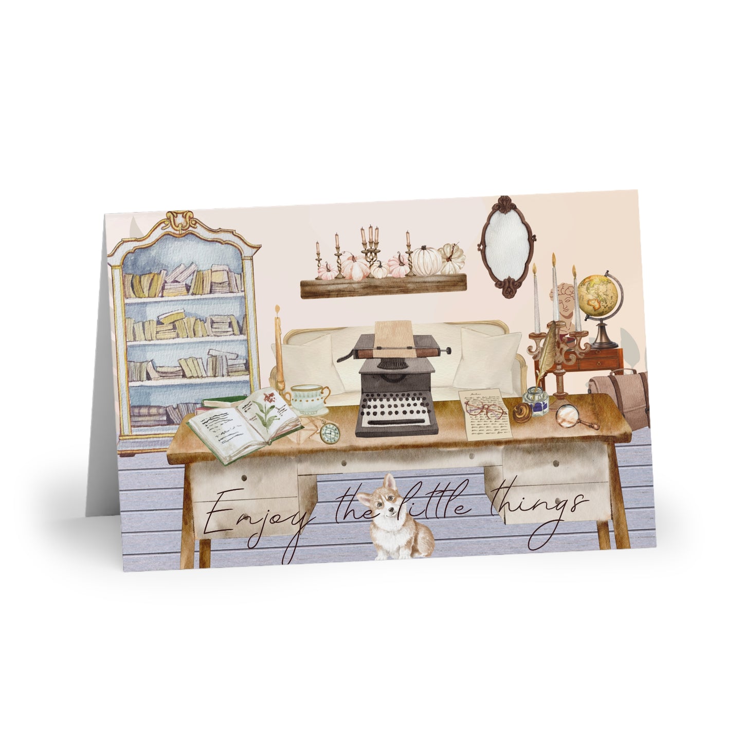 The Dreamer's Bookshop "Light Academia" Enjoy the Little Things Card - The Dreamer's Bookshop.