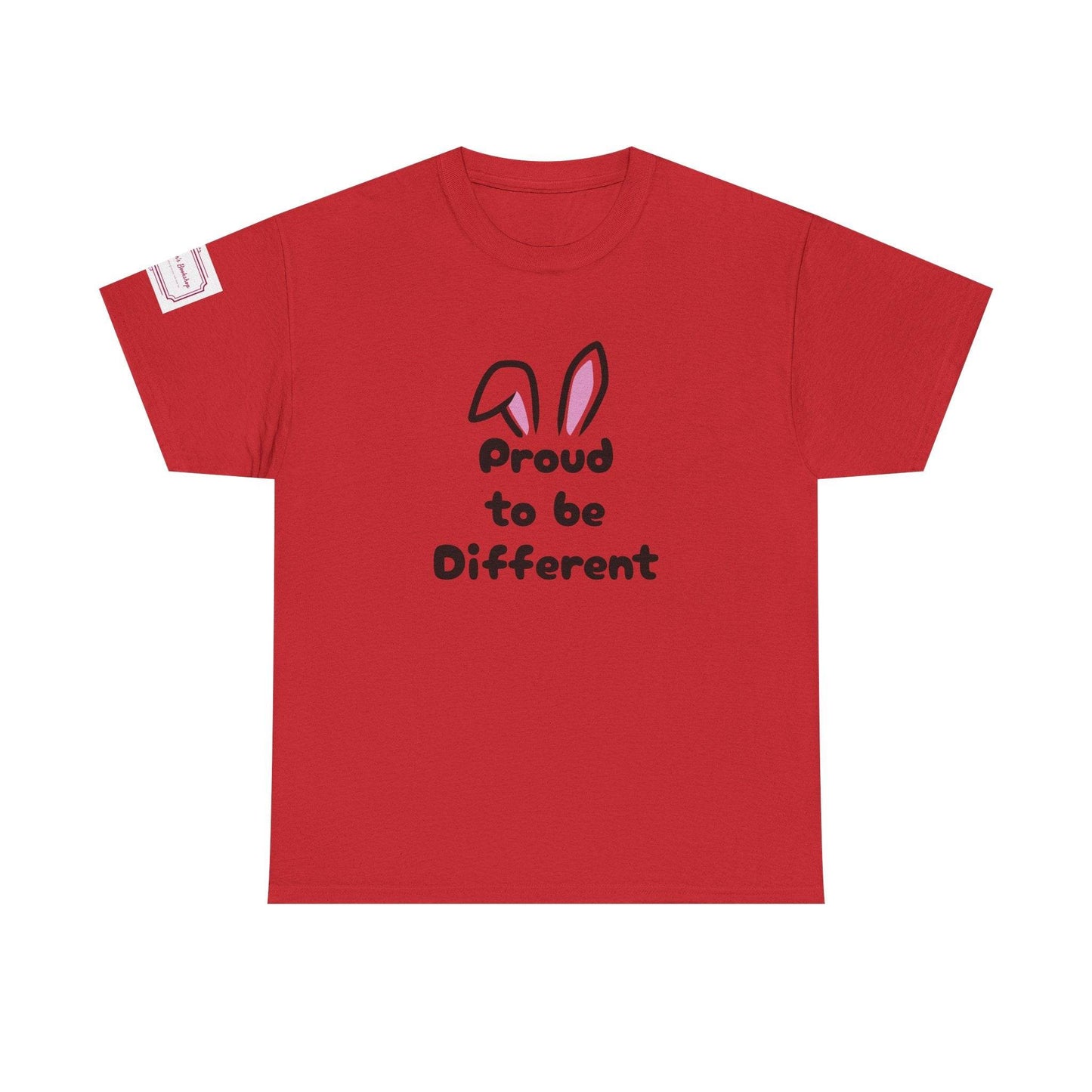 Proud to be Different Unisex Heavy Cotton Tee - Fun & Inclusive Graphic T-Shirt - The Dreamer's Bookshop.