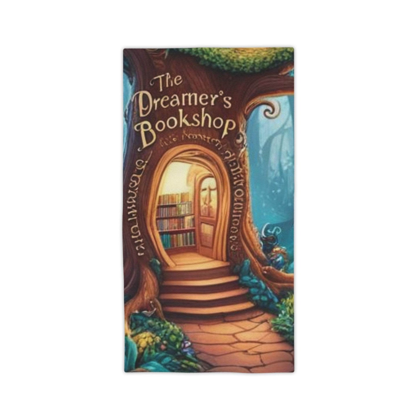 Dreamer's Bookshop Beach Towel - Cozy Literary Escape for Sun Lovers - The Dreamer's Bookshop.