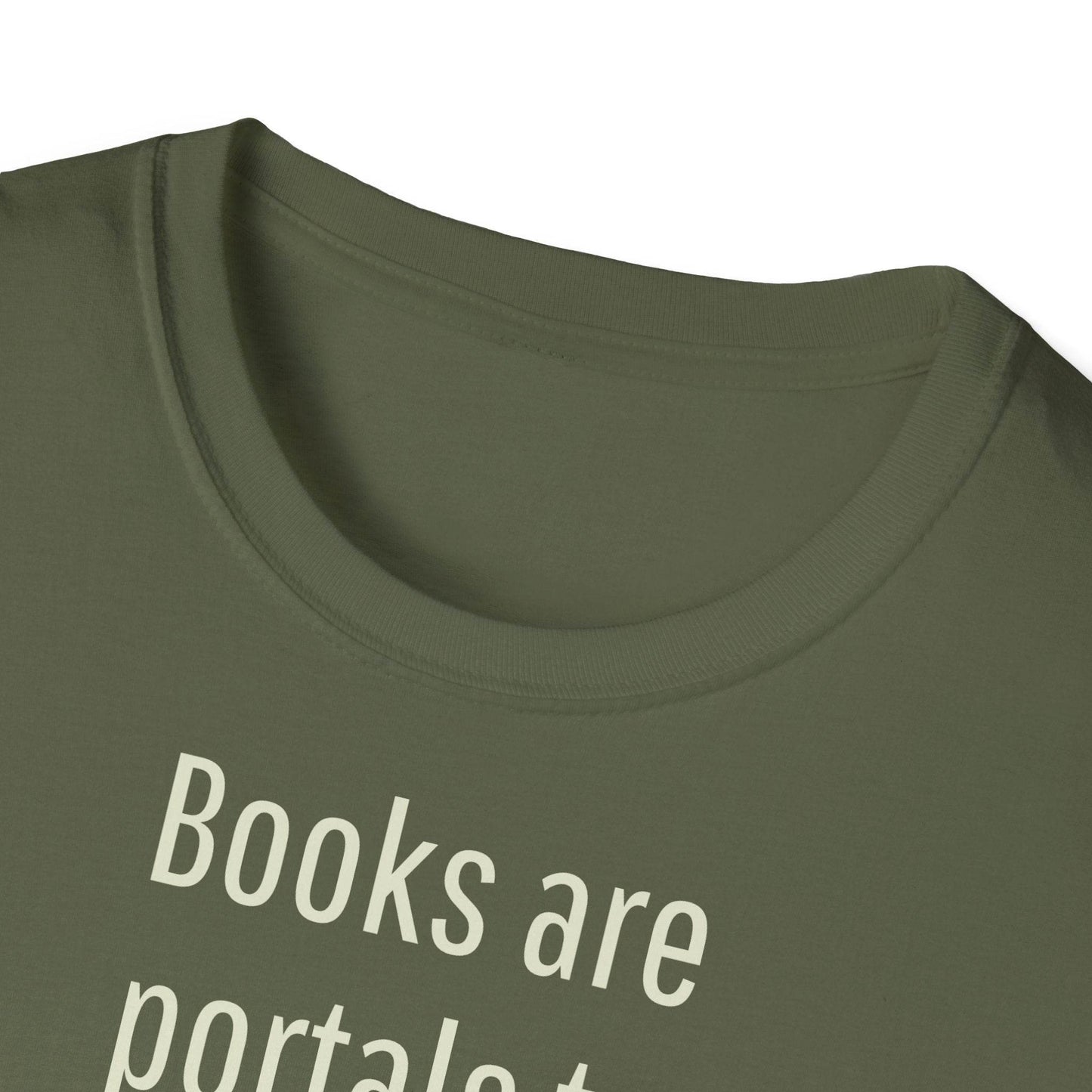 Unisex Softstyle T-Shirt - Portal Design for Book Lovers - The Dreamer's Bookshop.