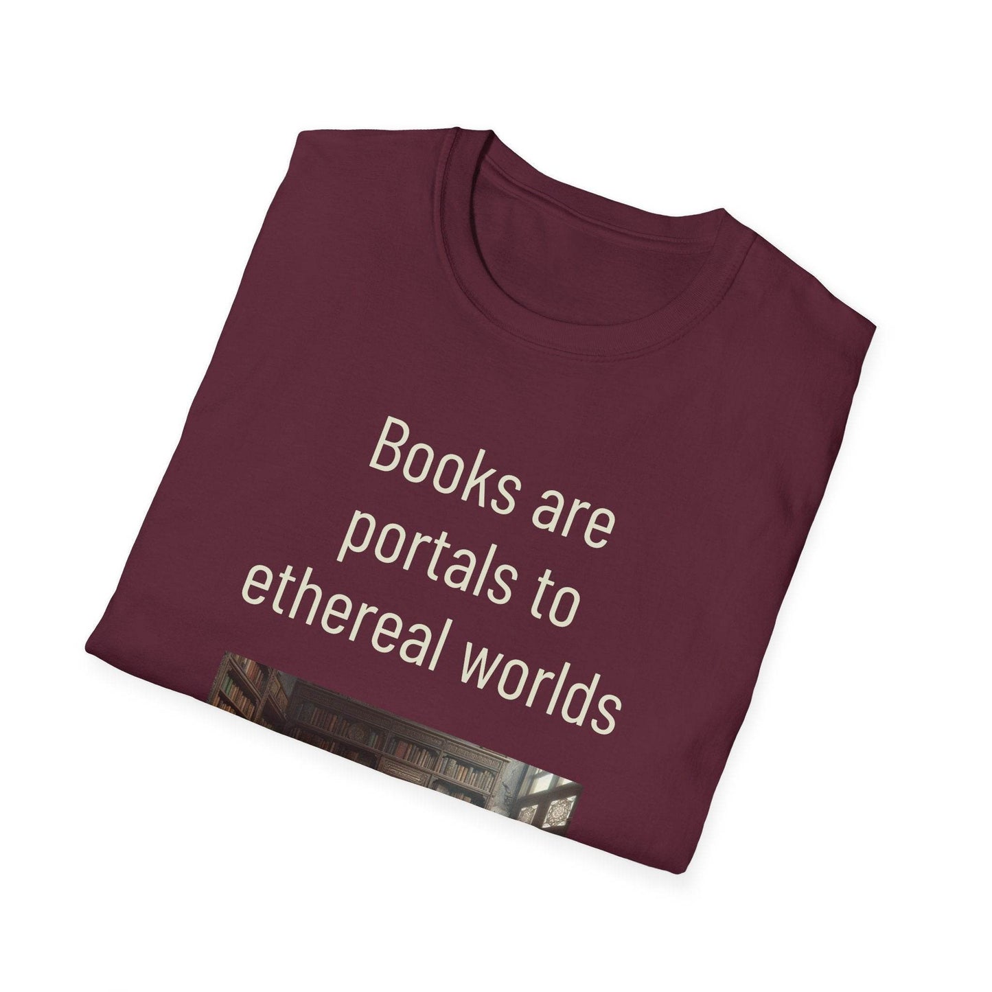 Unisex Softstyle T-Shirt - 'Portals' Inspirational - The Dreamer's Bookshop.