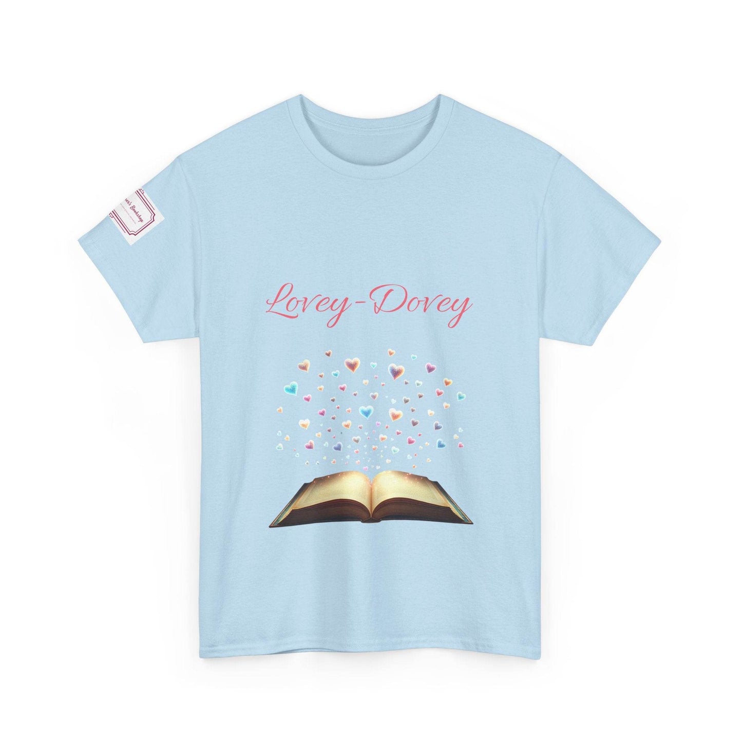 Lovey-Dovey - Graphic Unisex Heavy Cotton Tee - The Dreamer's Bookshop.