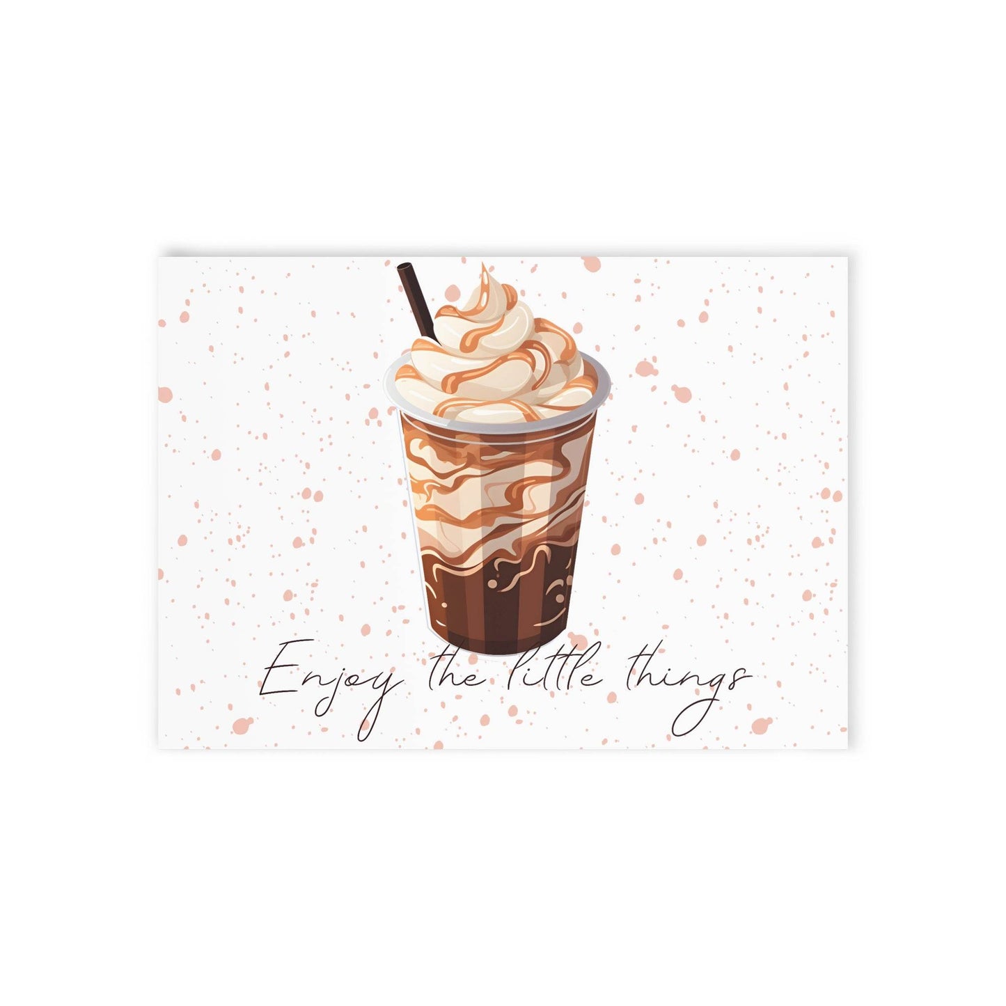 The Dreamer's Bookshop "Iced Coffee" Enjoy the Little Things Card - The Dreamer's Bookshop.