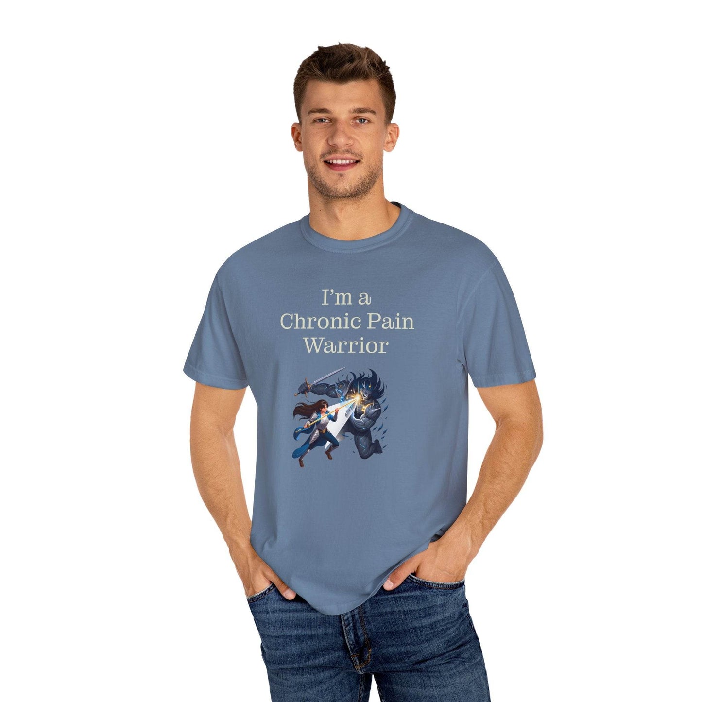 Chronic Pain Warrior Unisex T-Shirt - Empowering Tee for Healthcare Awareness - The Dreamer's Bookshop.