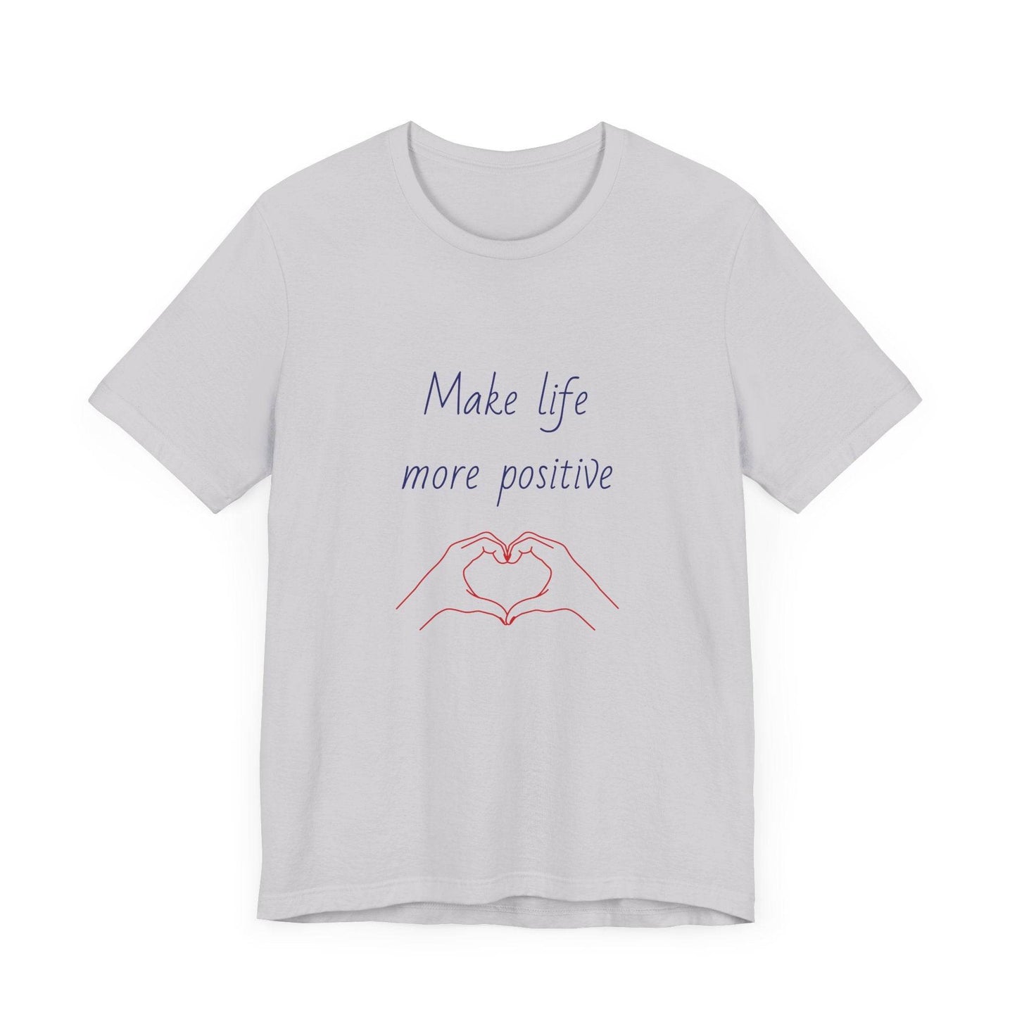 Positive Vibes Unisex Short Sleeve Tee - Make Life More Positive - The Dreamer's Bookshop.