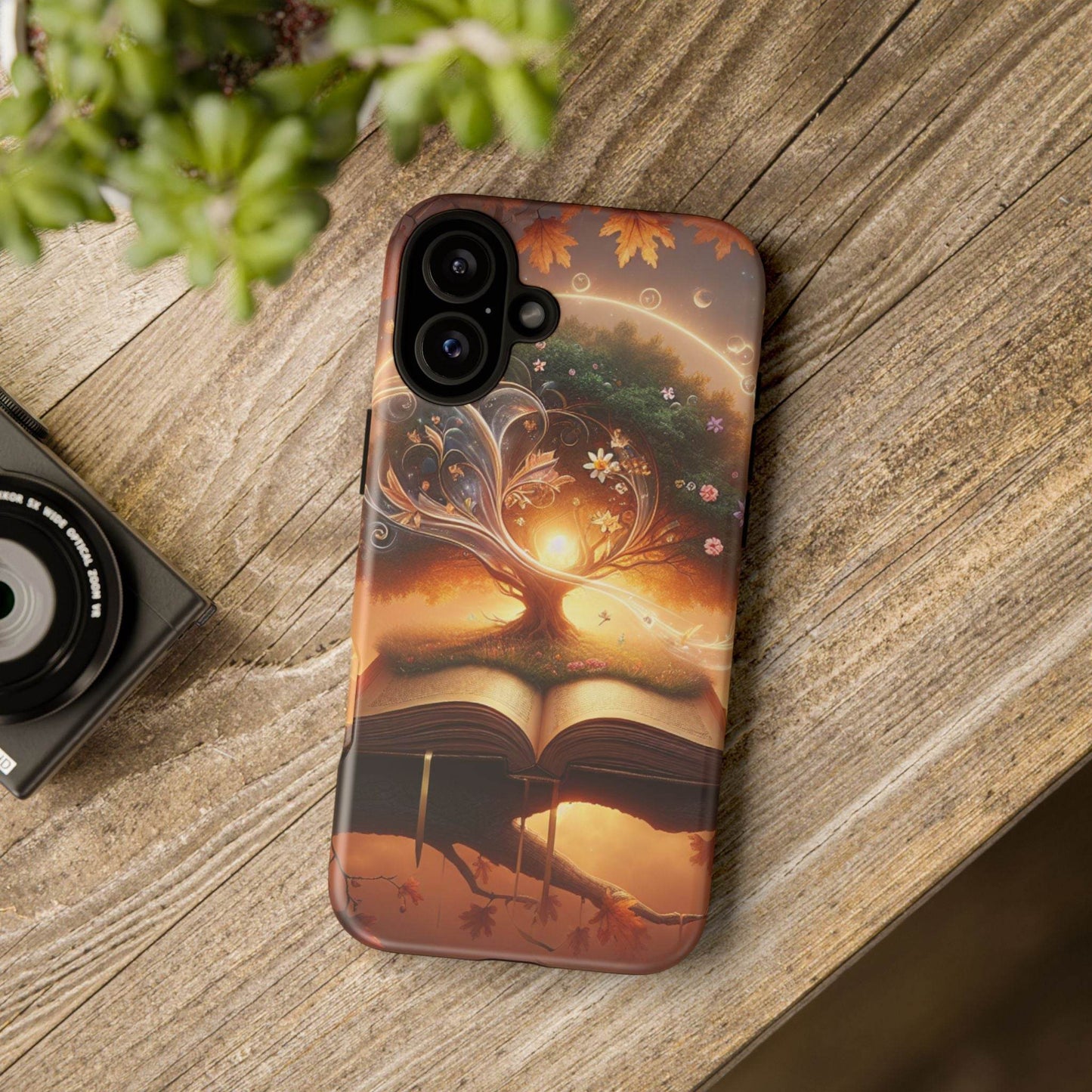 Nature-Inspired iPhone & Samsung Phone Case with Tree of Life Design - The Dreamer's Bookshop.