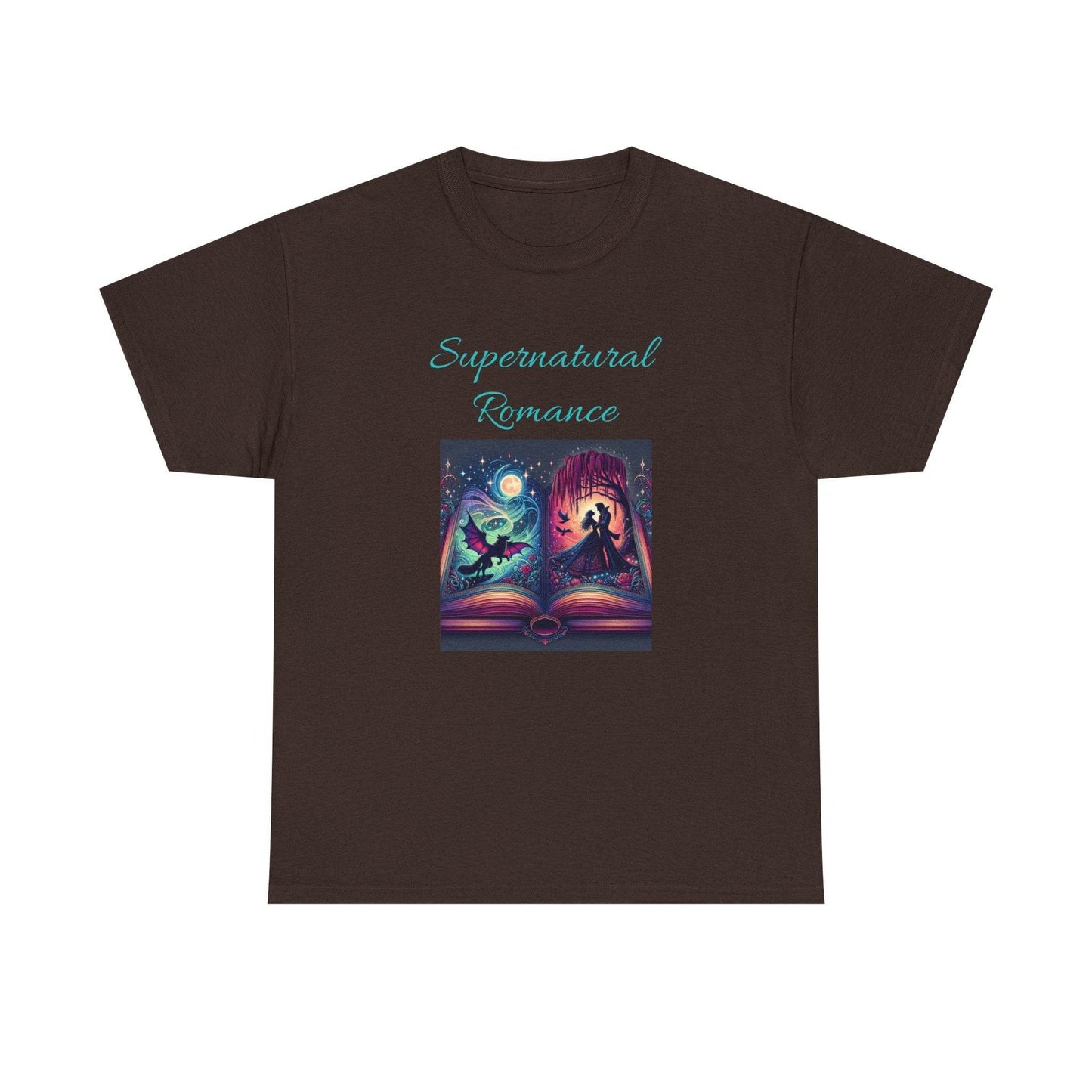 Fiction - Graphic Tee - Unisex Heavy Cotton T-Shirt - Supernatural Romance - The Dreamer's Bookshop.