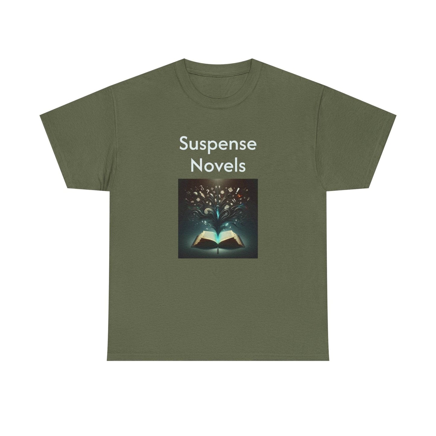 Fiction - Graphic Tee - Unisex Heavy Cotton T-Shirt Suspense Novels - The Dreamer's Bookshop.