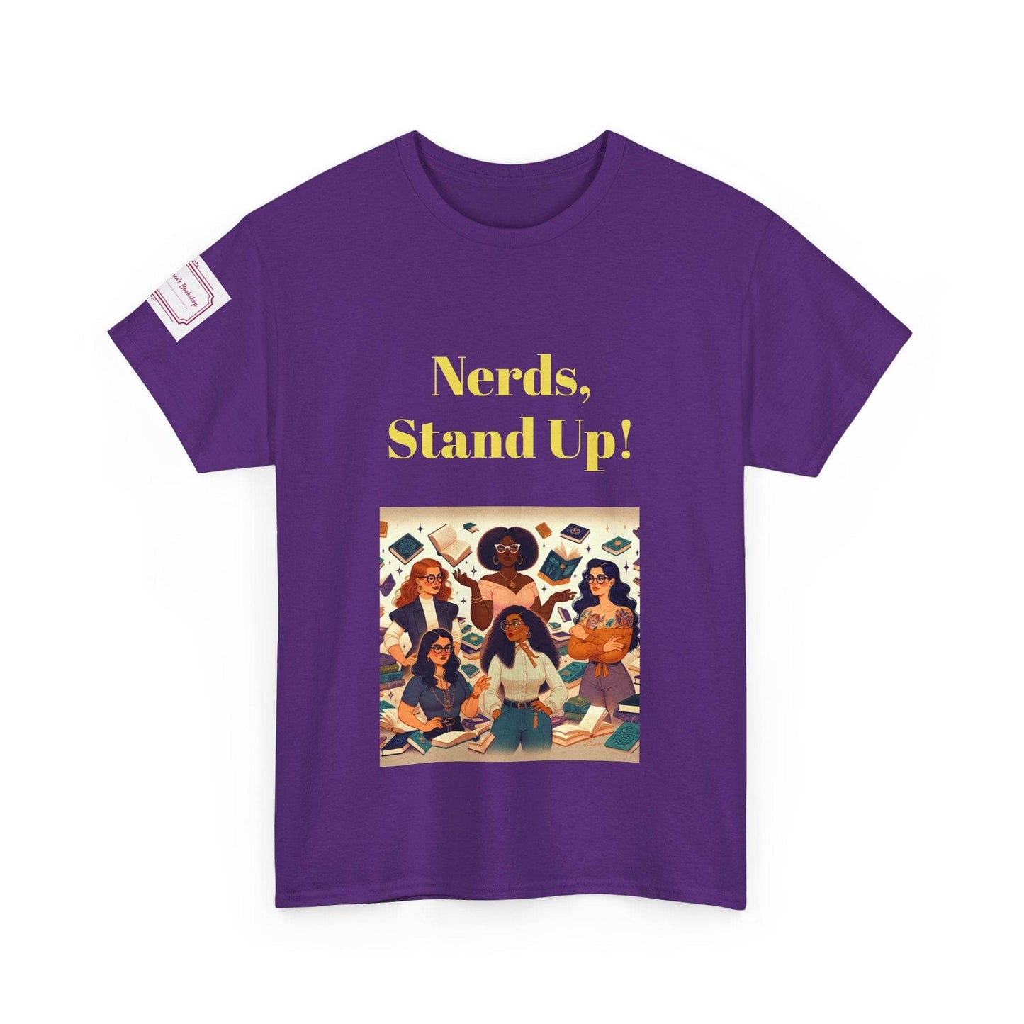 Nerds Stand Up - Unisex Heavy Cotton Tee - Book Lovers - The Dreamer's Bookshop.