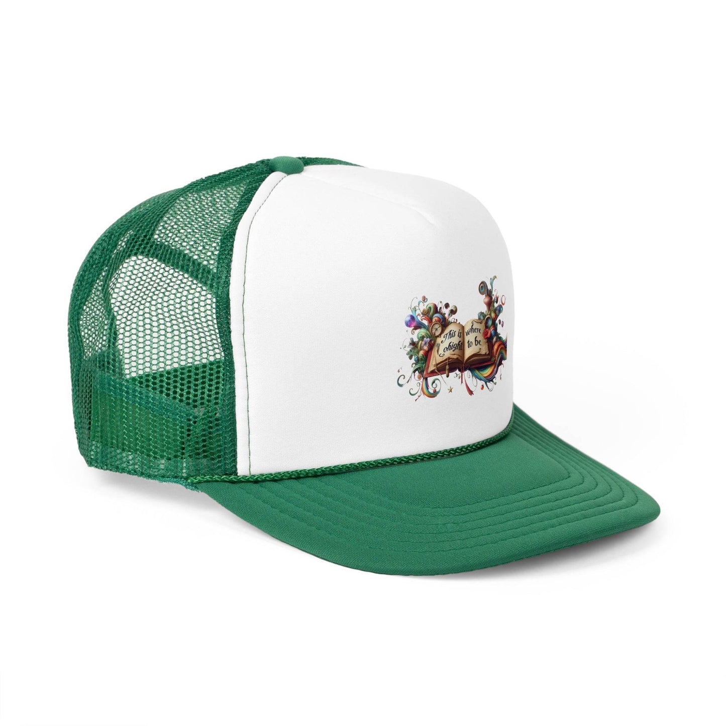 Colorful Inspirational Trucker Cap - ''This is where I ought to be'' Design - The Dreamer's Bookshop.