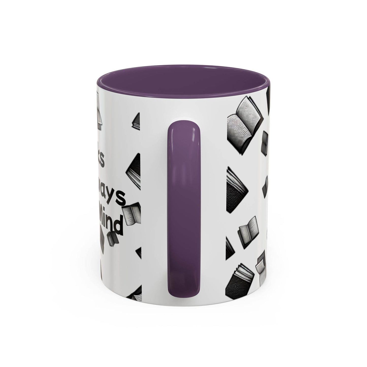 Books on My Mind Accent Coffee Mug - Perfect for Book Lovers - The Dreamer's Bookshop.