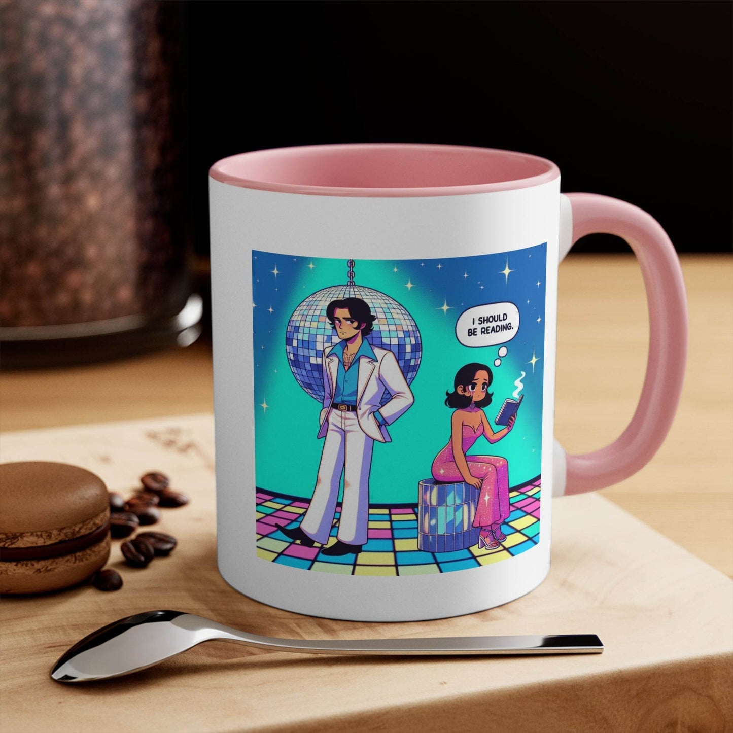 I should be reading Mug - 11oz Fun Coffee Cup for Happy Vibes - The Dreamer's Bookshop.