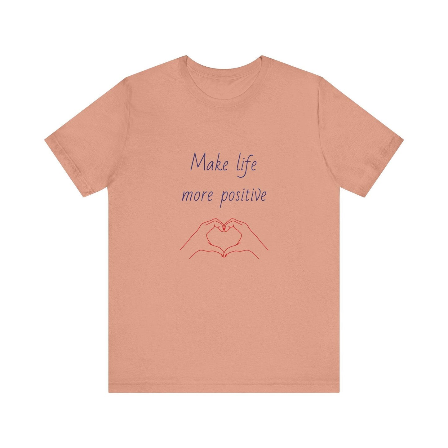 Positive Vibes Unisex Short Sleeve Tee - Make Life More Positive - The Dreamer's Bookshop.