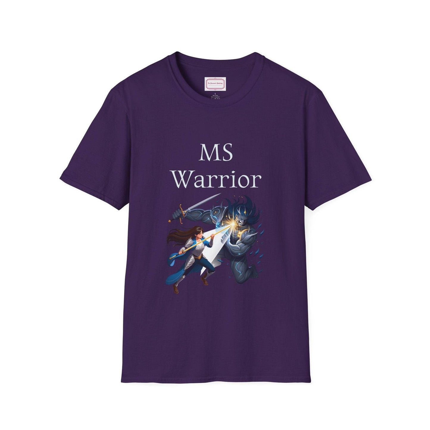 M.S. Warrior Unisex Softstyle T-Shirt - Embrace Your Battles - The Dreamer's Bookshop.