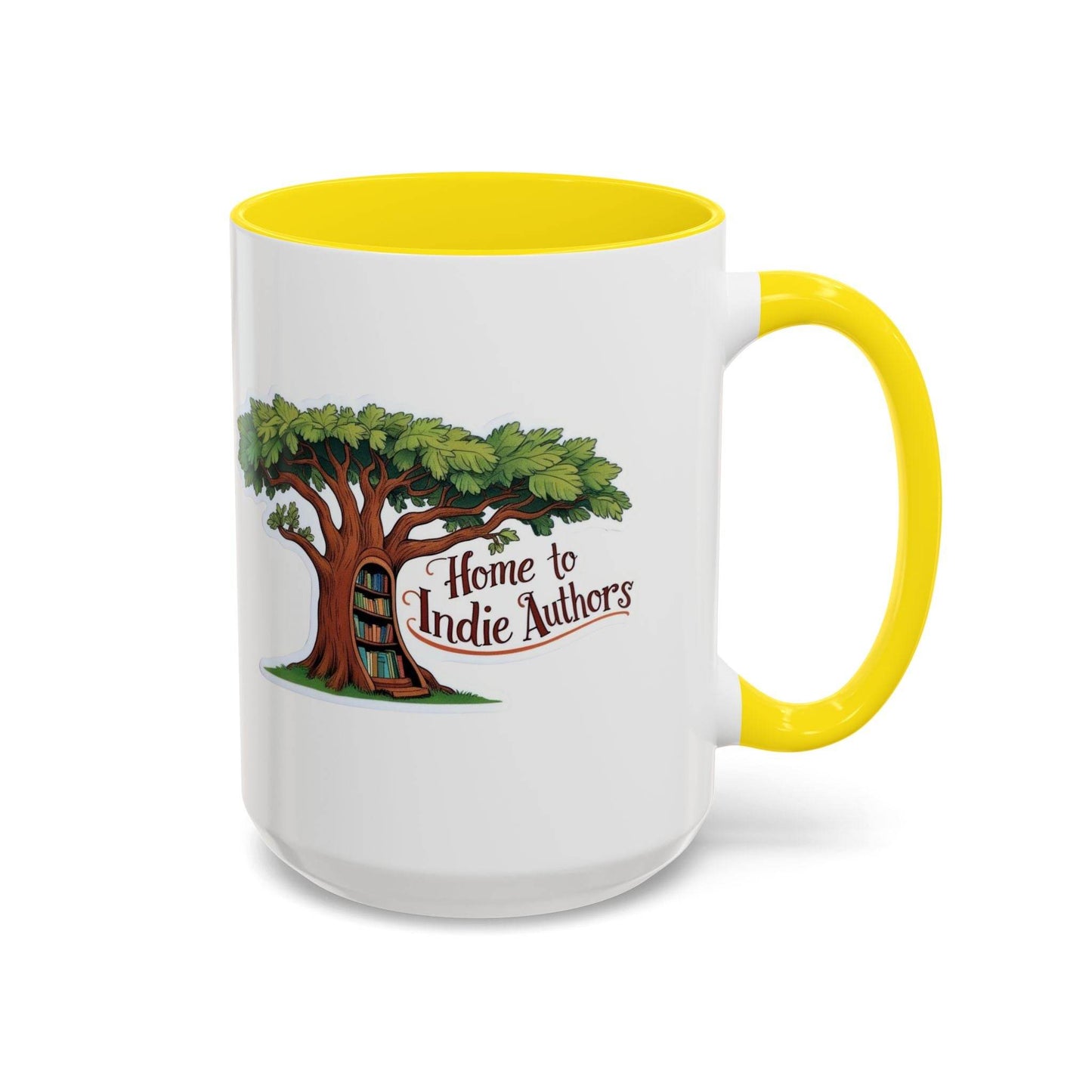 Home to Indie Authors Accent Coffee Mug - Perfect Gift for Writers & Book Lovers - The Dreamer's Bookshop.