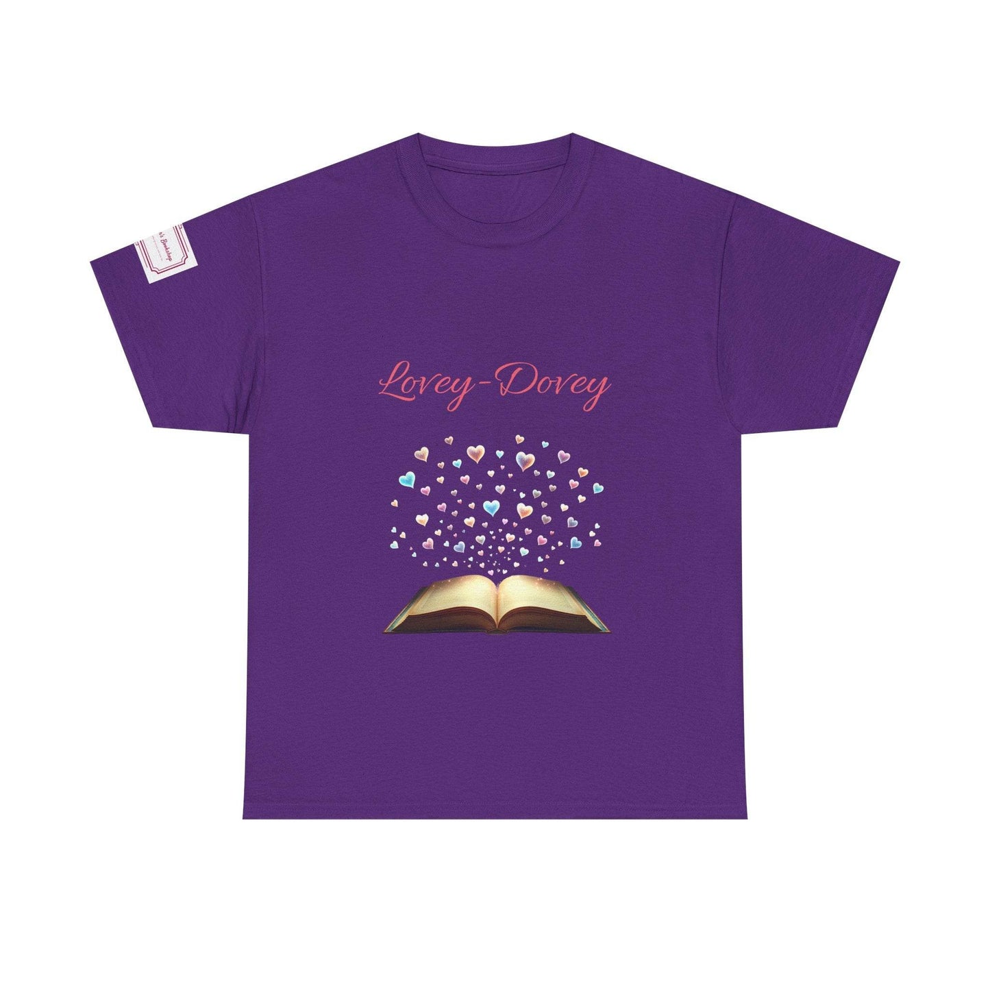 Lovey-Dovey - Graphic Unisex Heavy Cotton Tee - The Dreamer's Bookshop.