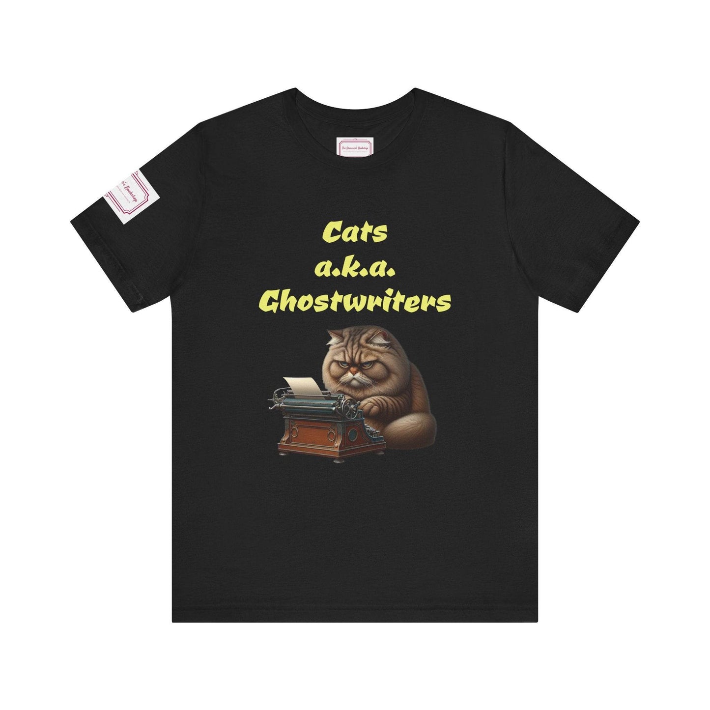 Cats Ghostwriters Tee - Fun Short Sleeve Shirt for Writers & Book Lovers - The Dreamer's Bookshop.
