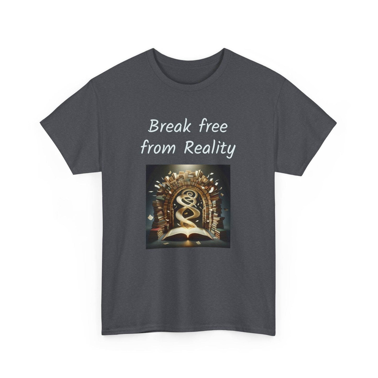 Break Free - Graphic Tee - Unisex Heavy Cotton T-Shirt - Book Lovers - The Dreamer's Bookshop.