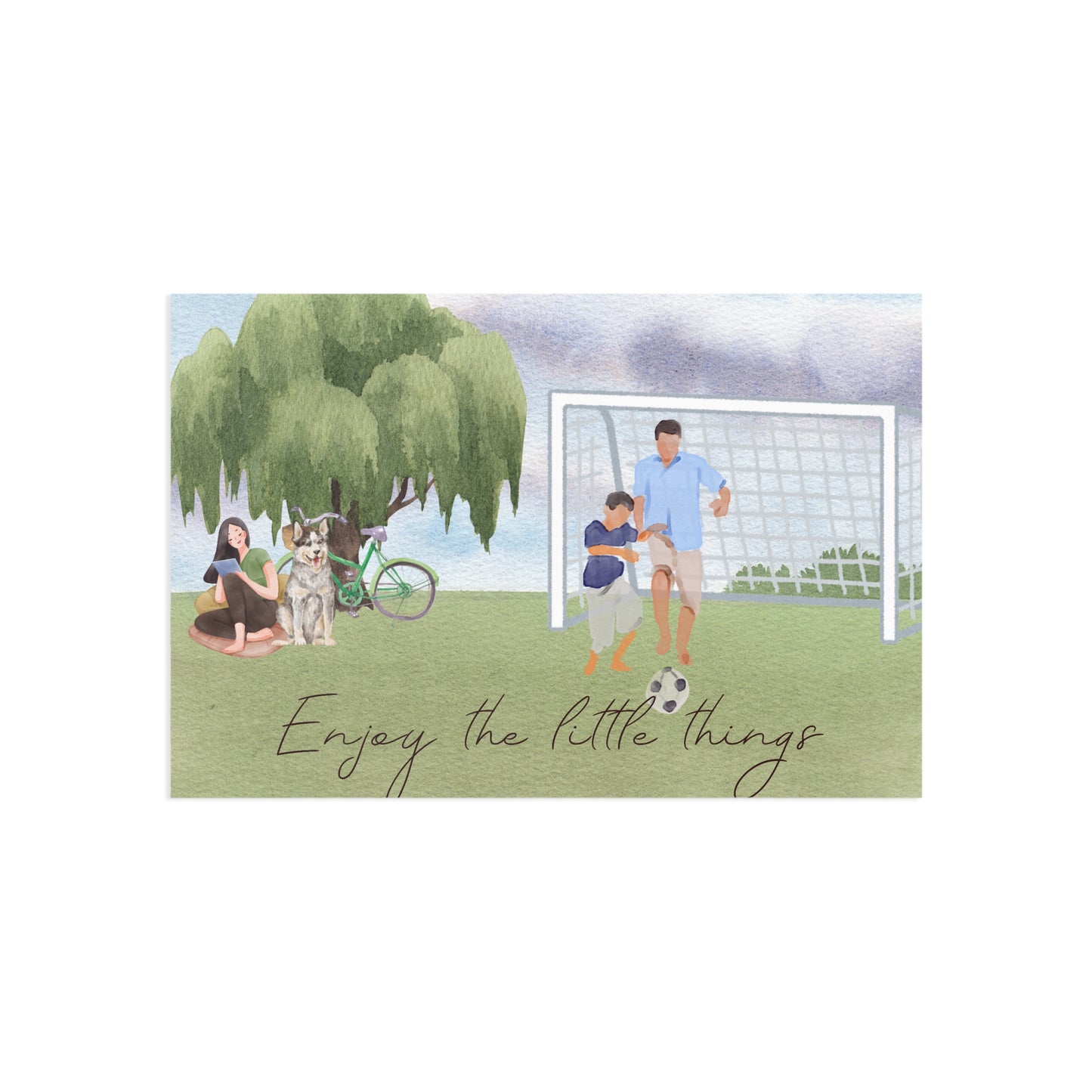 The Dreamer's Bookshop "Dad & Son" Enjoy the Little Things Card - The Dreamer's Bookshop.