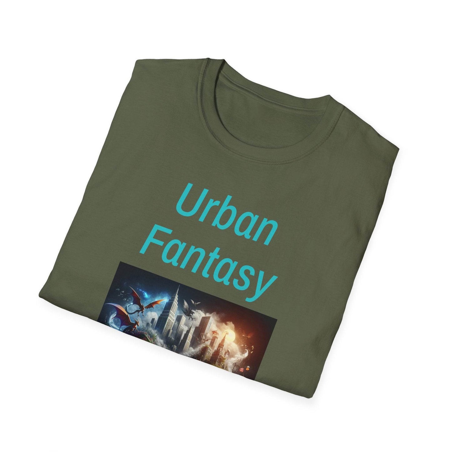Urban Fantasy Unisex Softstyle T-Shirt - Dreamy Graphic Tee for Book Lovers - The Dreamer's Bookshop.