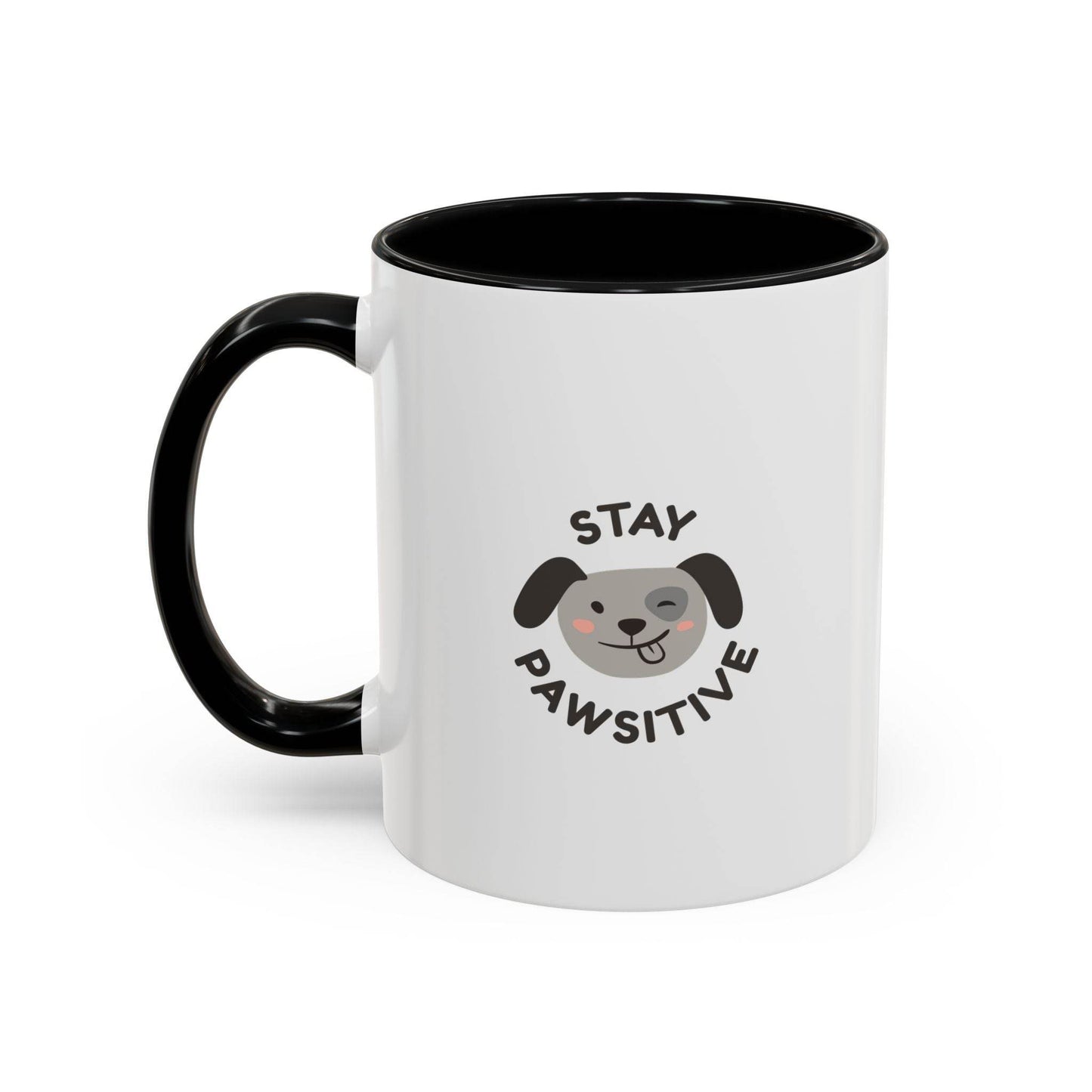 Cute Dog Pawsitive Coffee Mug - 11 & 15oz Drink and Behave - The Dreamer's Bookshop.