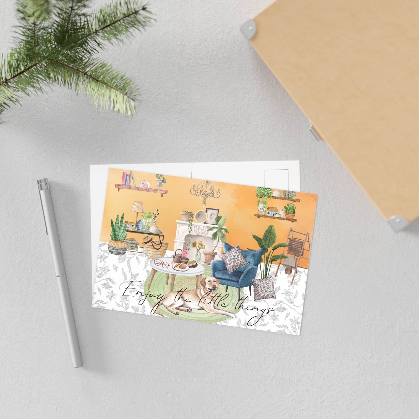 The Dreamer's Bookshop "Tea time" Enjoy the Little Things Card - The Dreamer's Bookshop.