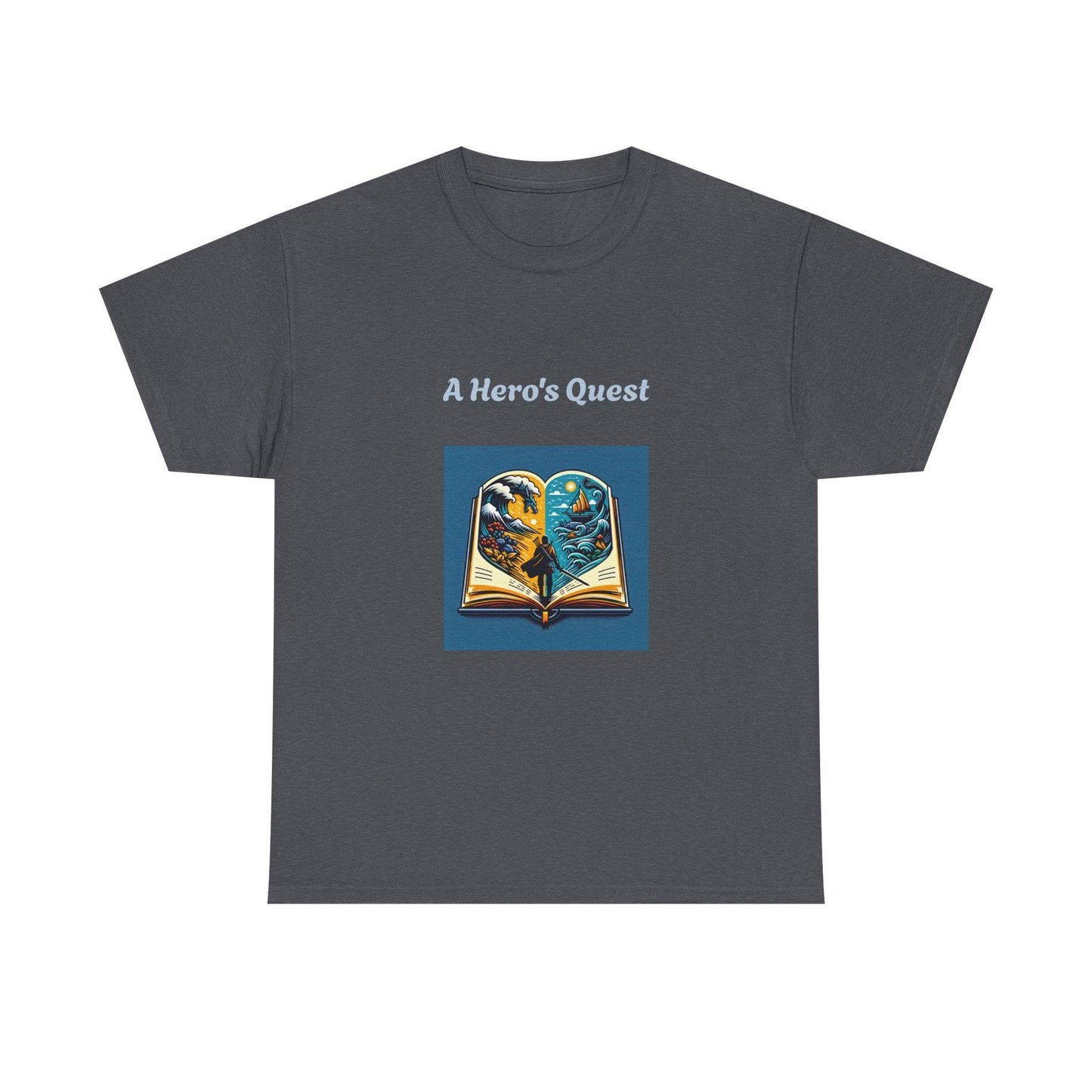 Adventure - Graphic Tee - Unisex Heavy Cotton T-Shirt - Hero's Quest - The Dreamer's Bookshop.