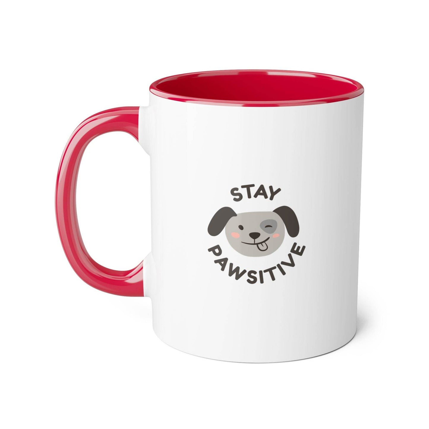 Funny Pawsitive Mug - 11oz Cup for Coffee Lovers - The Dreamer's Bookshop.