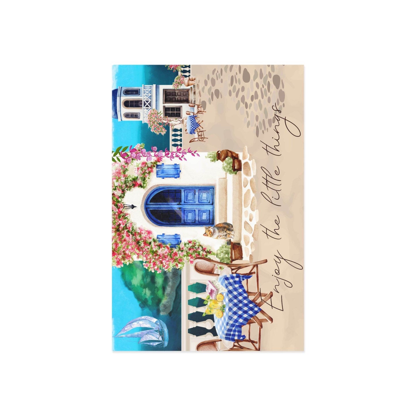 The Dreamer's Bookshop "Greek Lunch" Enjoy the Little Things Card - The Dreamer's Bookshop.