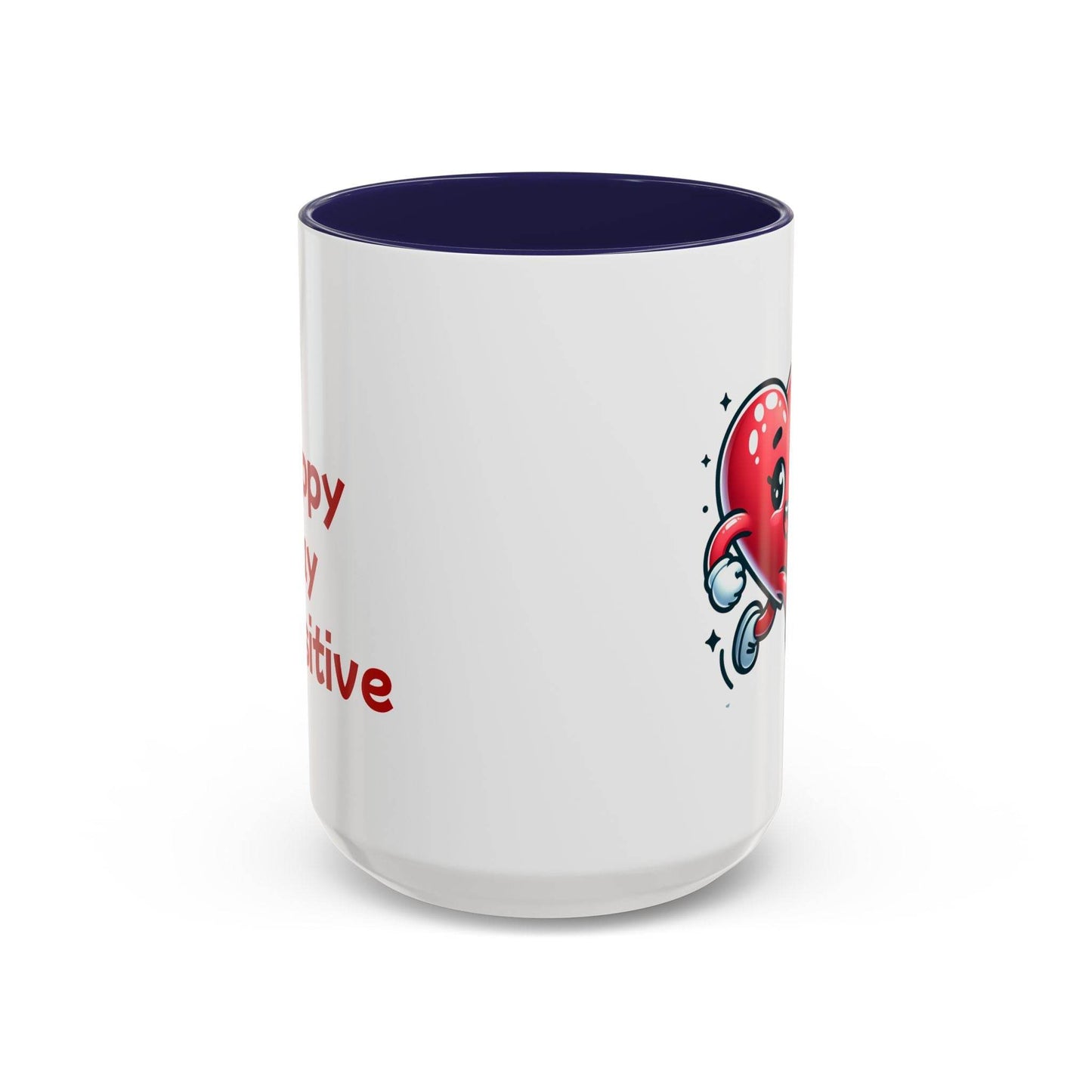 Cute Heart Character Coffee Mug - 11 & 15oz - The Dreamer's Bookshop.
