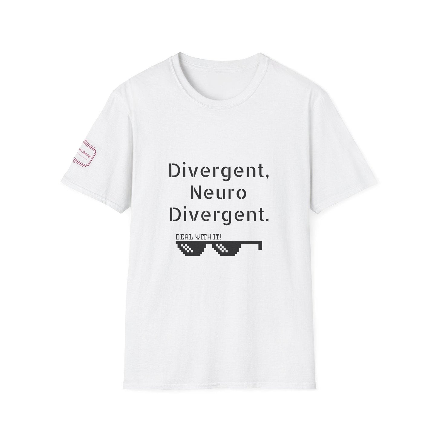Divergent Neuro Divergent T-Shirt - Unisex Softstyle Tee for Neurodiversity Awareness - The Dreamer's Bookshop.