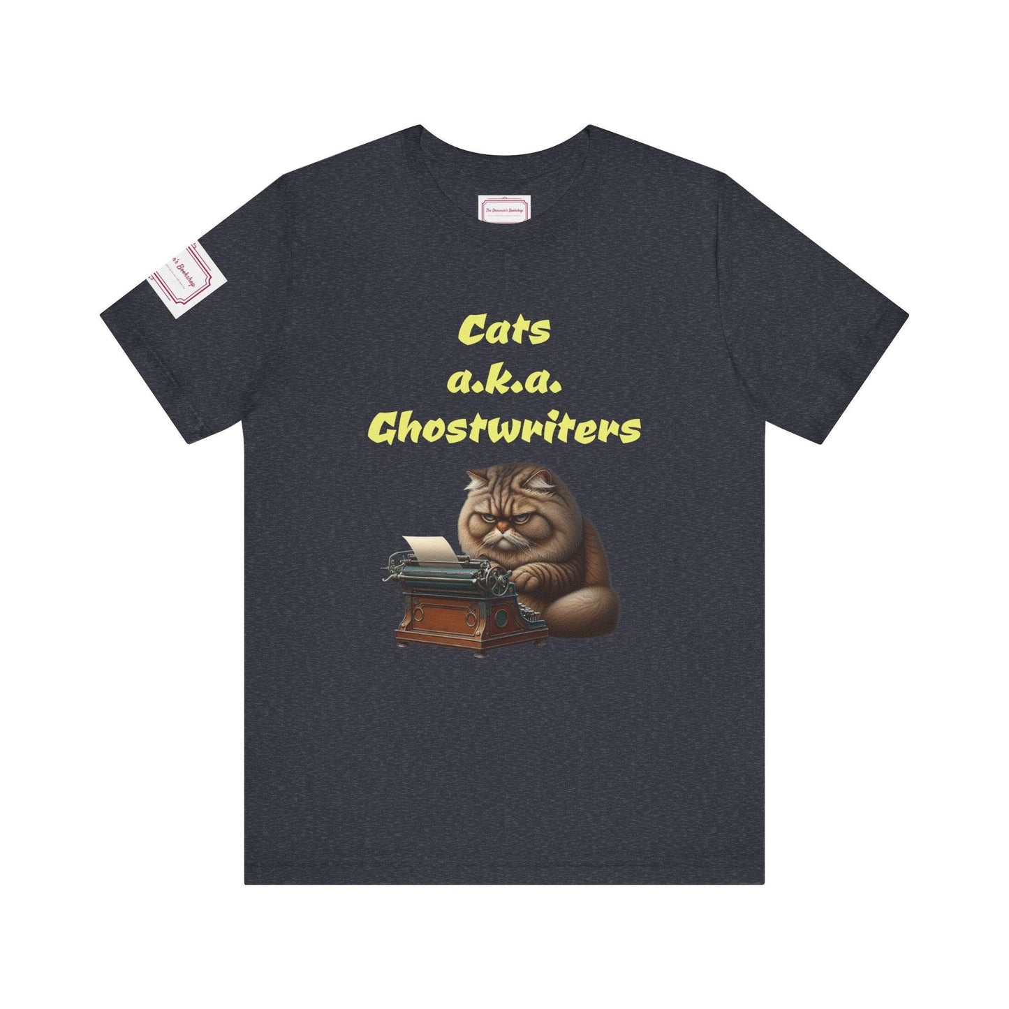 Cats Ghostwriters Tee - Fun Short Sleeve Shirt for Writers & Book Lovers - The Dreamer's Bookshop.