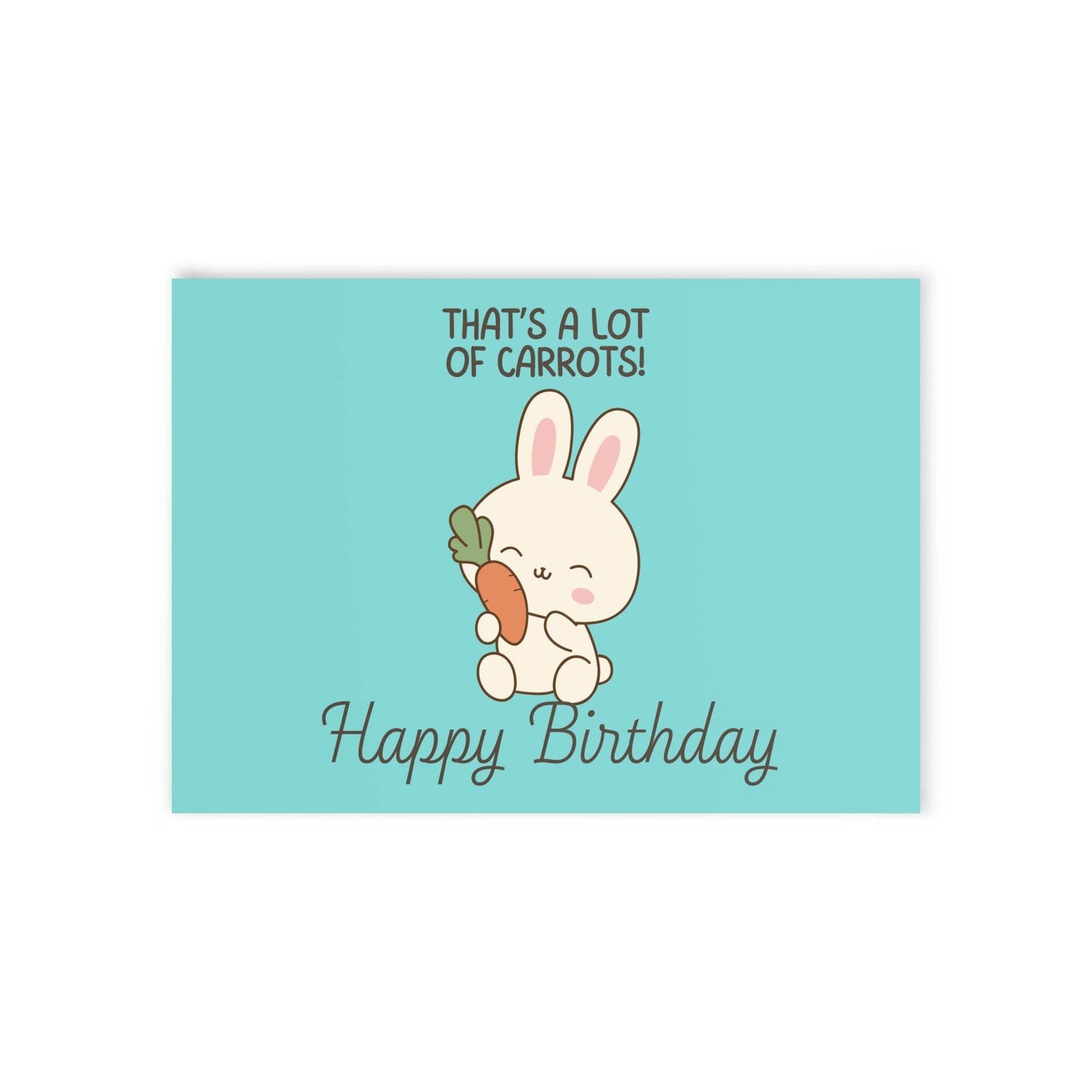 The Dreamer's Bookshop Cute "Lot of Carrots" Bunny Birthday Card - The Dreamer's Bookshop.