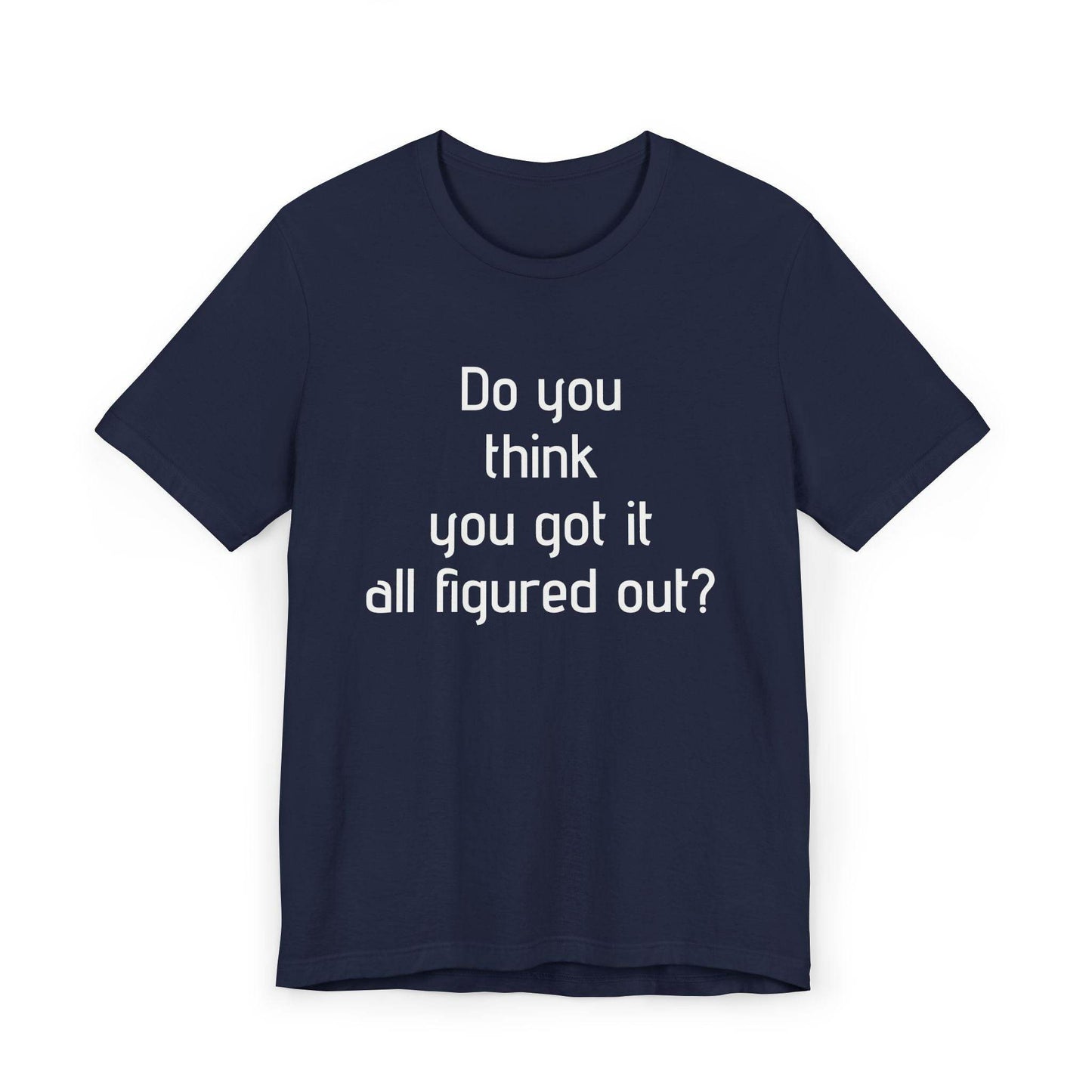 Inspirational Unisex Jersey T-Shirt - Think Again Vibe - The Dreamer's Bookshop.