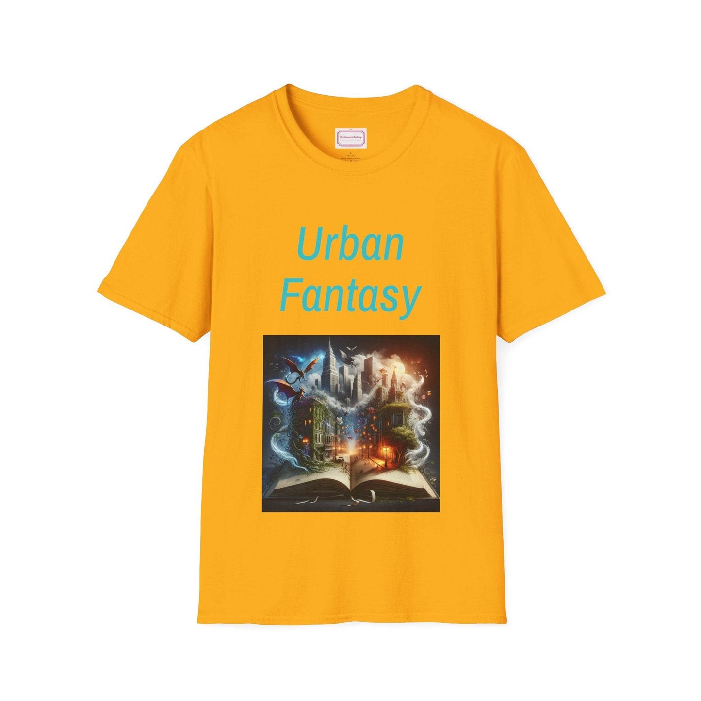 Urban Fantasy Unisex Softstyle T-Shirt - Creative Graphic Tee for Readers and Dreamers - The Dreamer's Bookshop.
