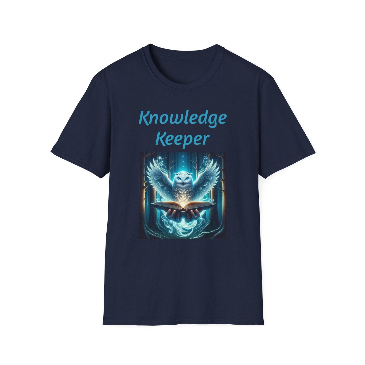 Knowledge Keeper Unisex Softstyle T-Shirt - Perfect for Book Lovers & Scholars - Proud Reader - The Dreamer's Bookshop.