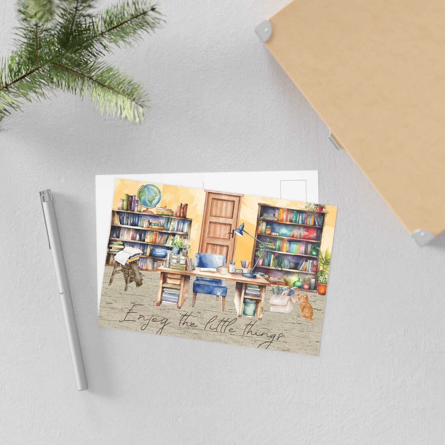 The Dreamer's Bookshop "Work place" Enjoy the Little Things Card - The Dreamer's Bookshop.