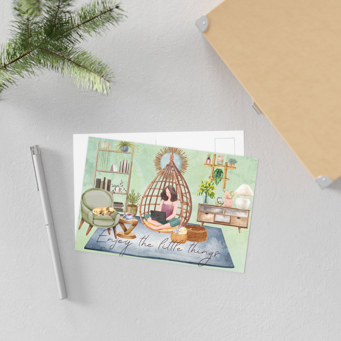 The Dreamer's Bookshop "Cozy at Home" Enjoy the Little Things Card