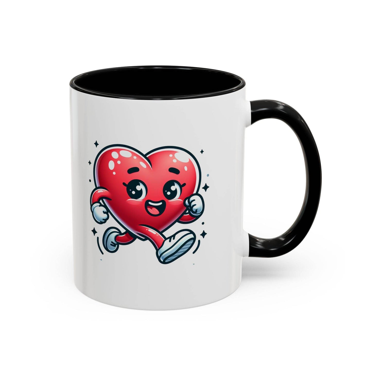 Cute Heart Character Coffee Mug - 11 & 15oz - The Dreamer's Bookshop.