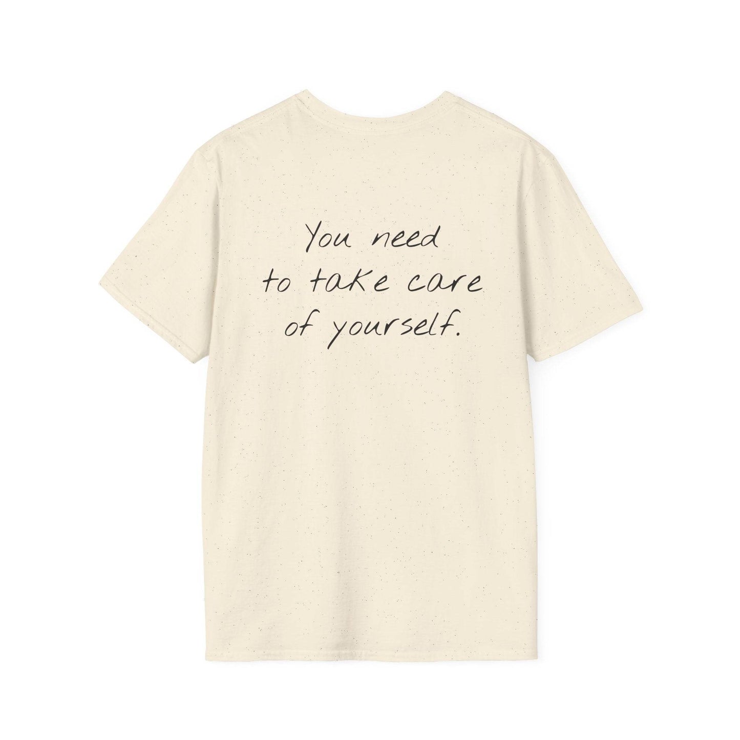 Unisex Softstyle T-Shirt - 'Take Care' Inspirational - The Dreamer's Bookshop.
