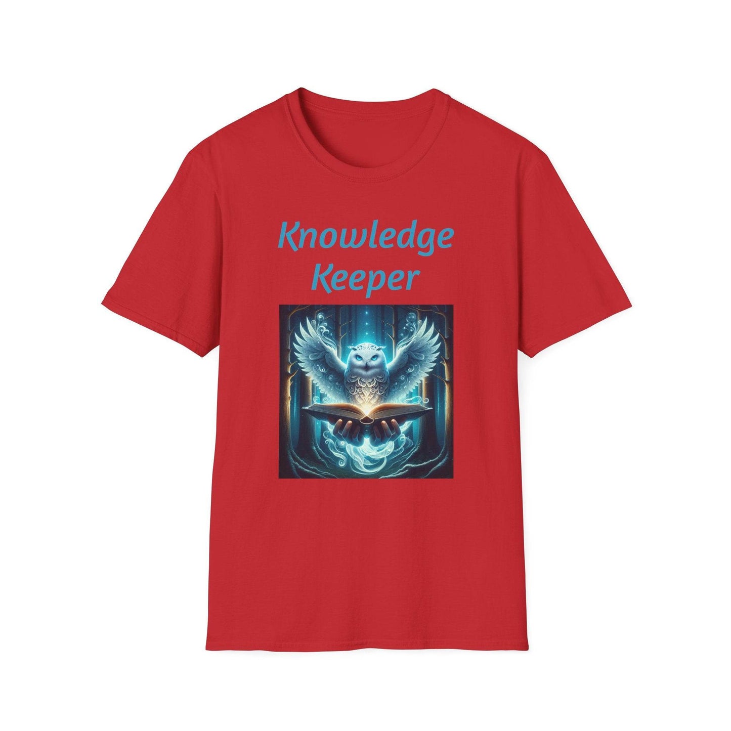 Knowledge Keeper Unisex Softstyle T-Shirt - Perfect for Book Lovers & Scholars - Proud Reader - The Dreamer's Bookshop.